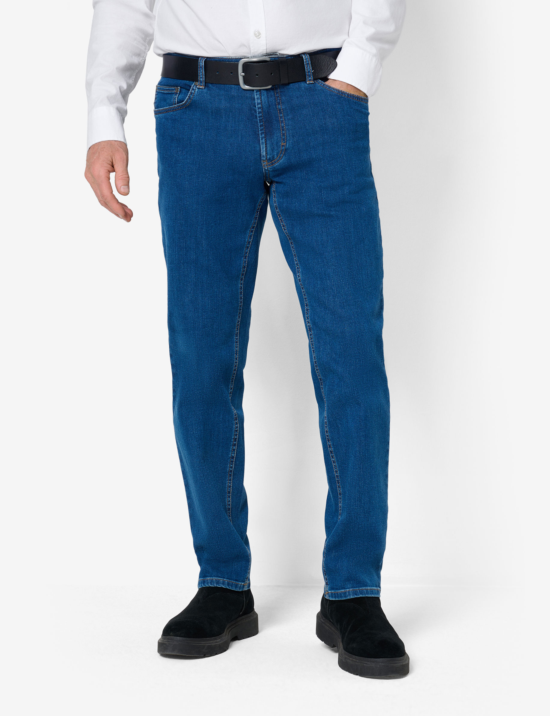 Men Style CARLOS REGULAR BLUE Regular Fit Model Front