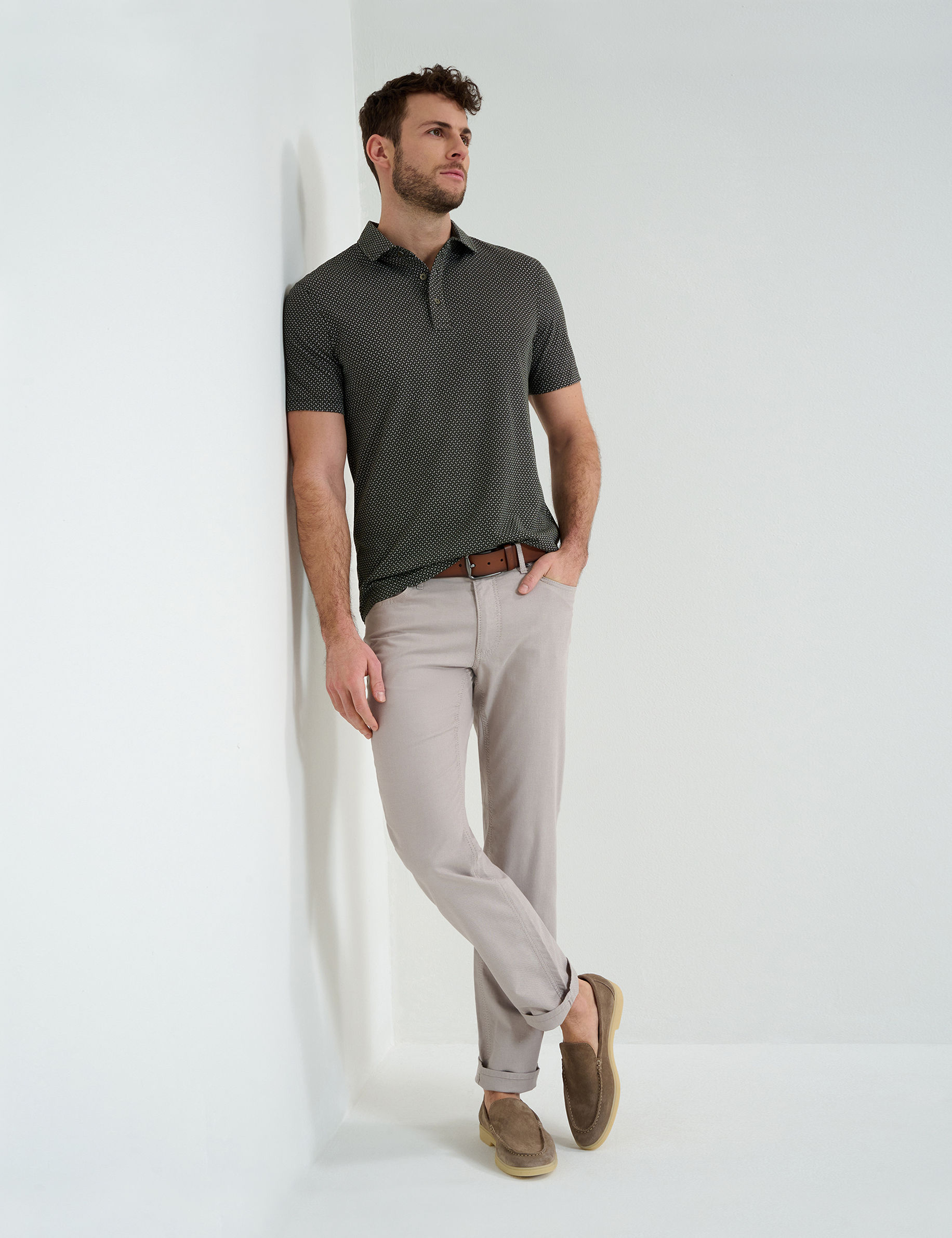 Men Style PICO pale olive  Model Outfit