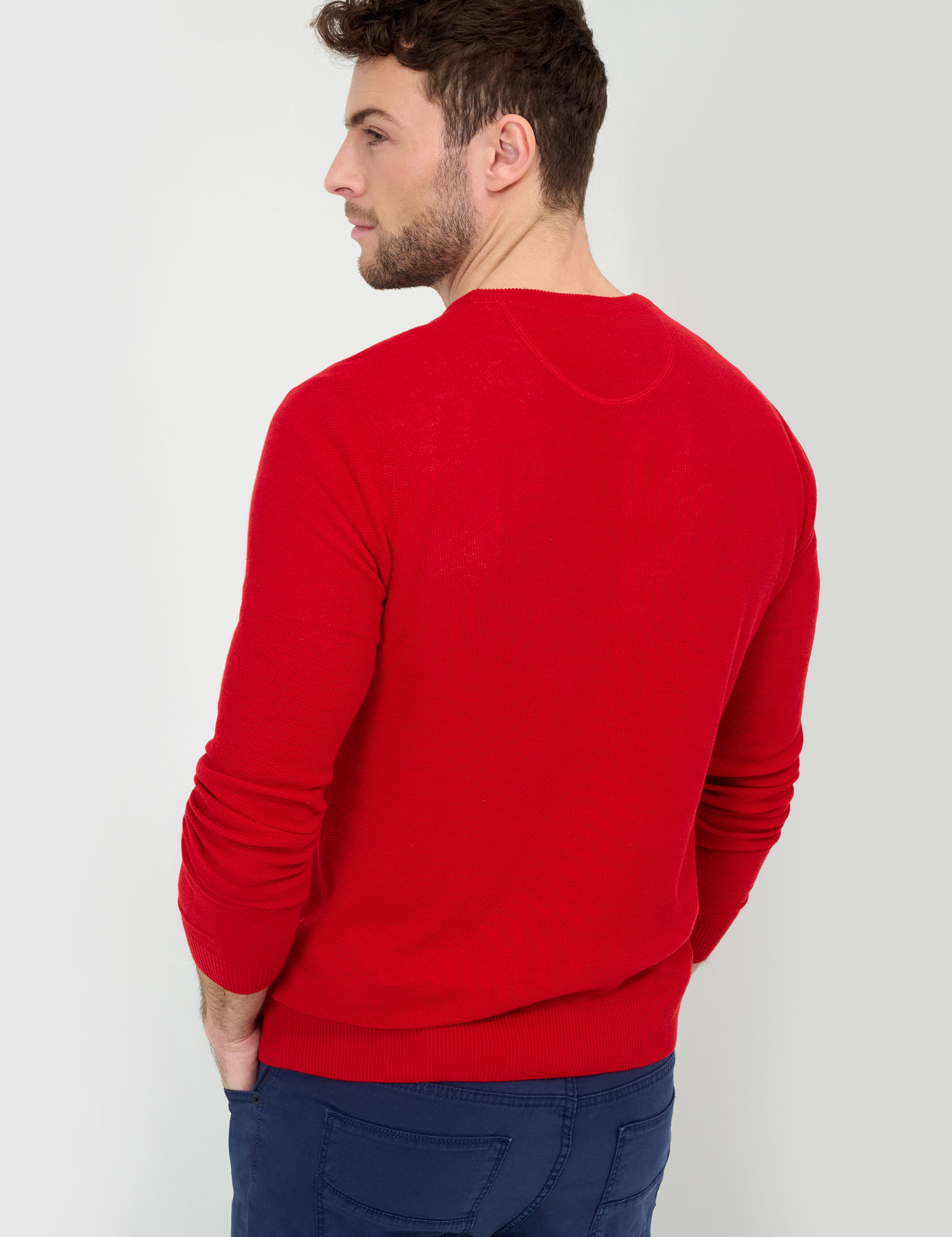 Men Style RICK signal red  Model back