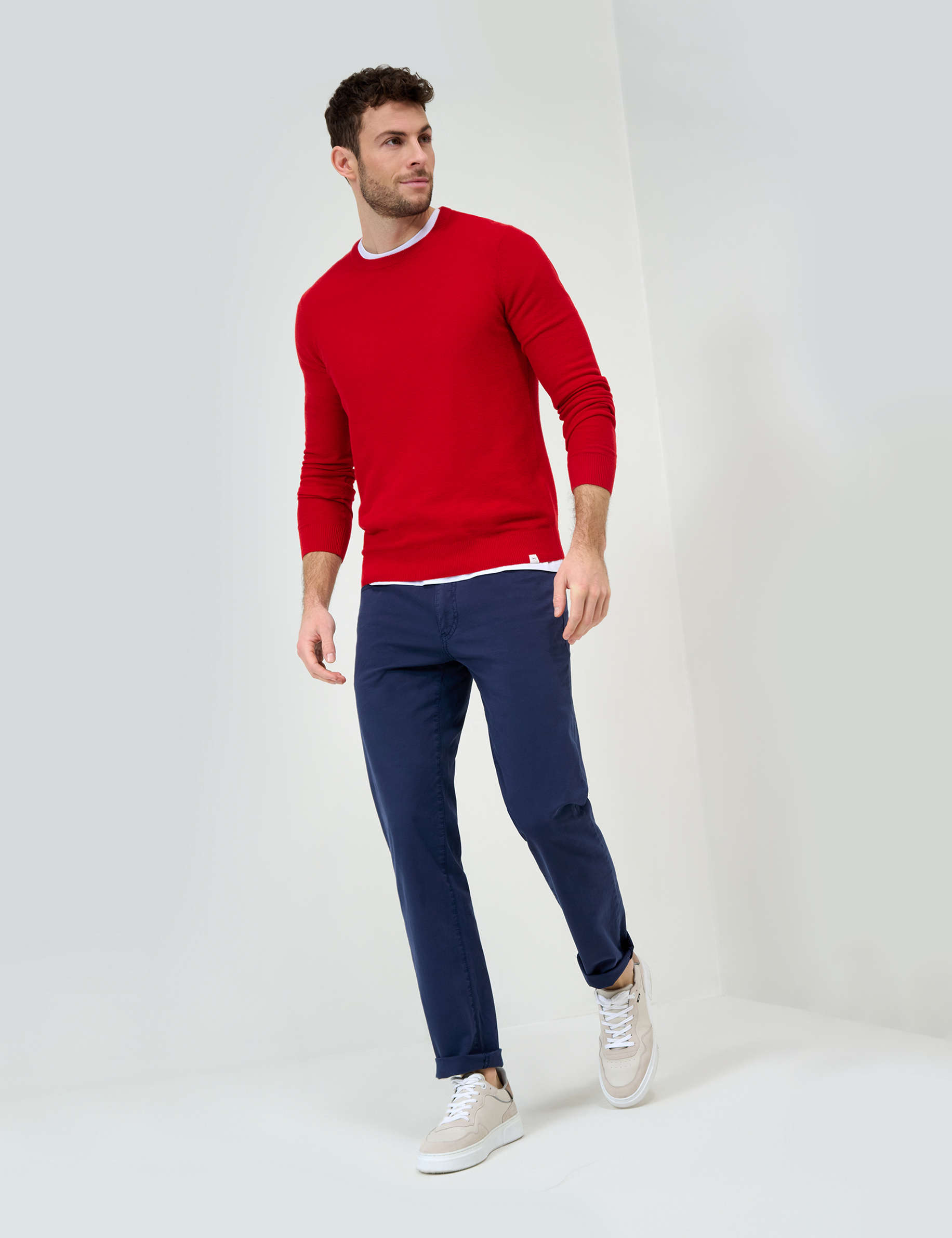 Men Style RICK signal red  Model Outfit