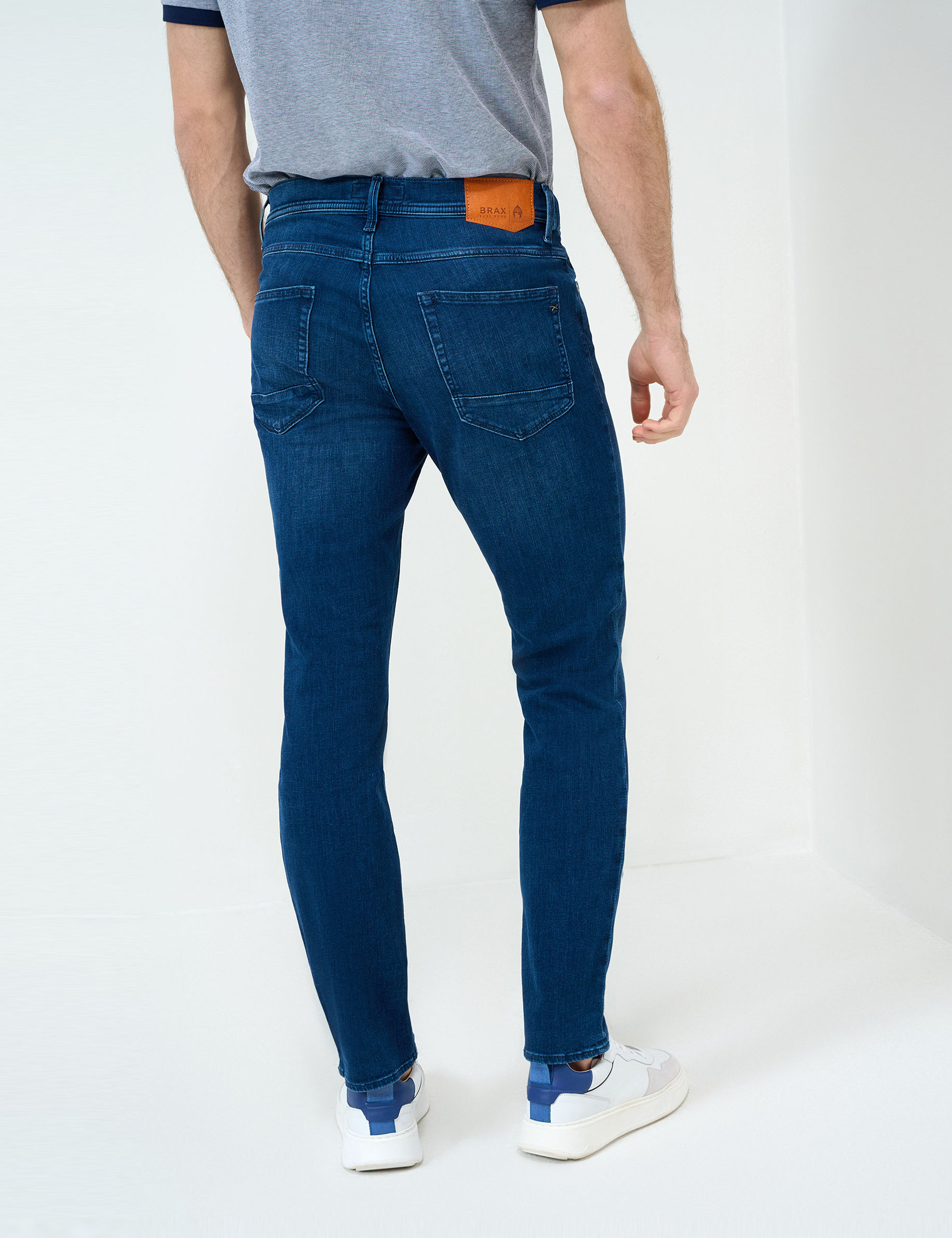 Men Style CHRIS ROYAL BLUE USED Slim Fit Model back