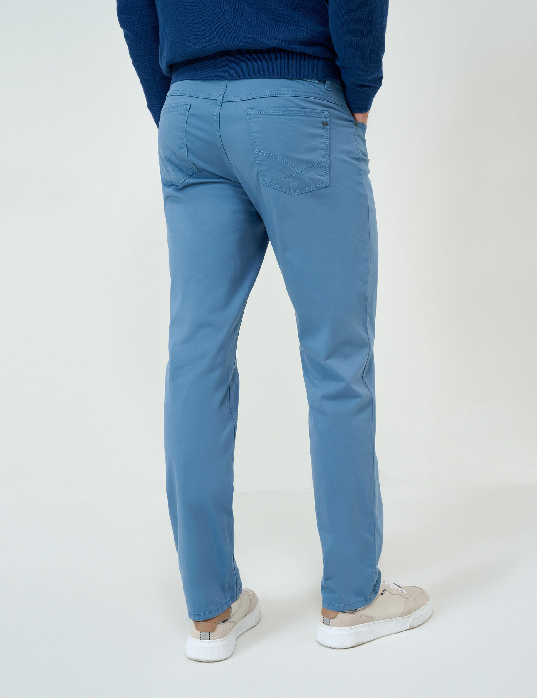 Men Style COOPER DUSTY BLUE Regular Fit Model back