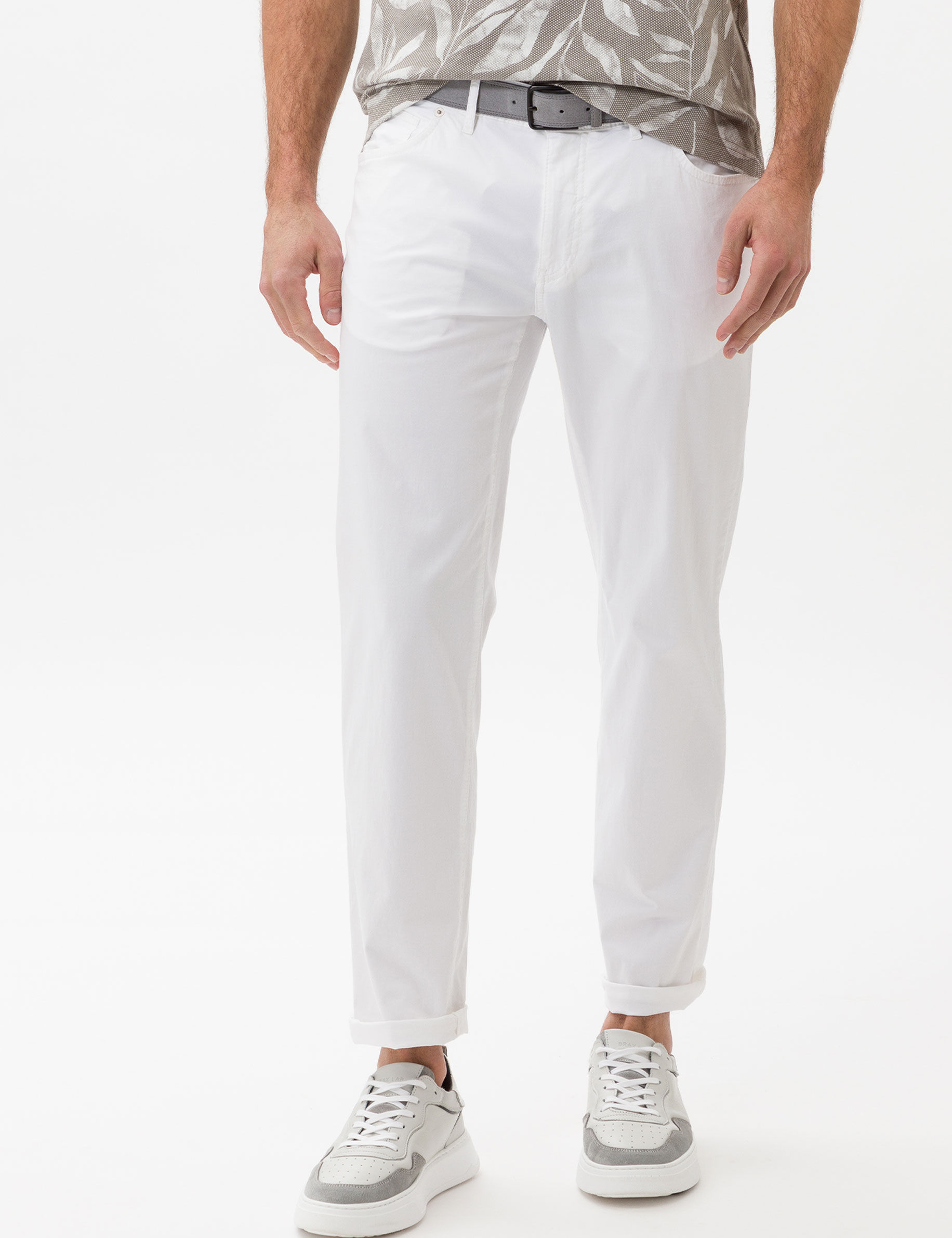 Men Style CADIZ WHITE Straight Fit Model Front