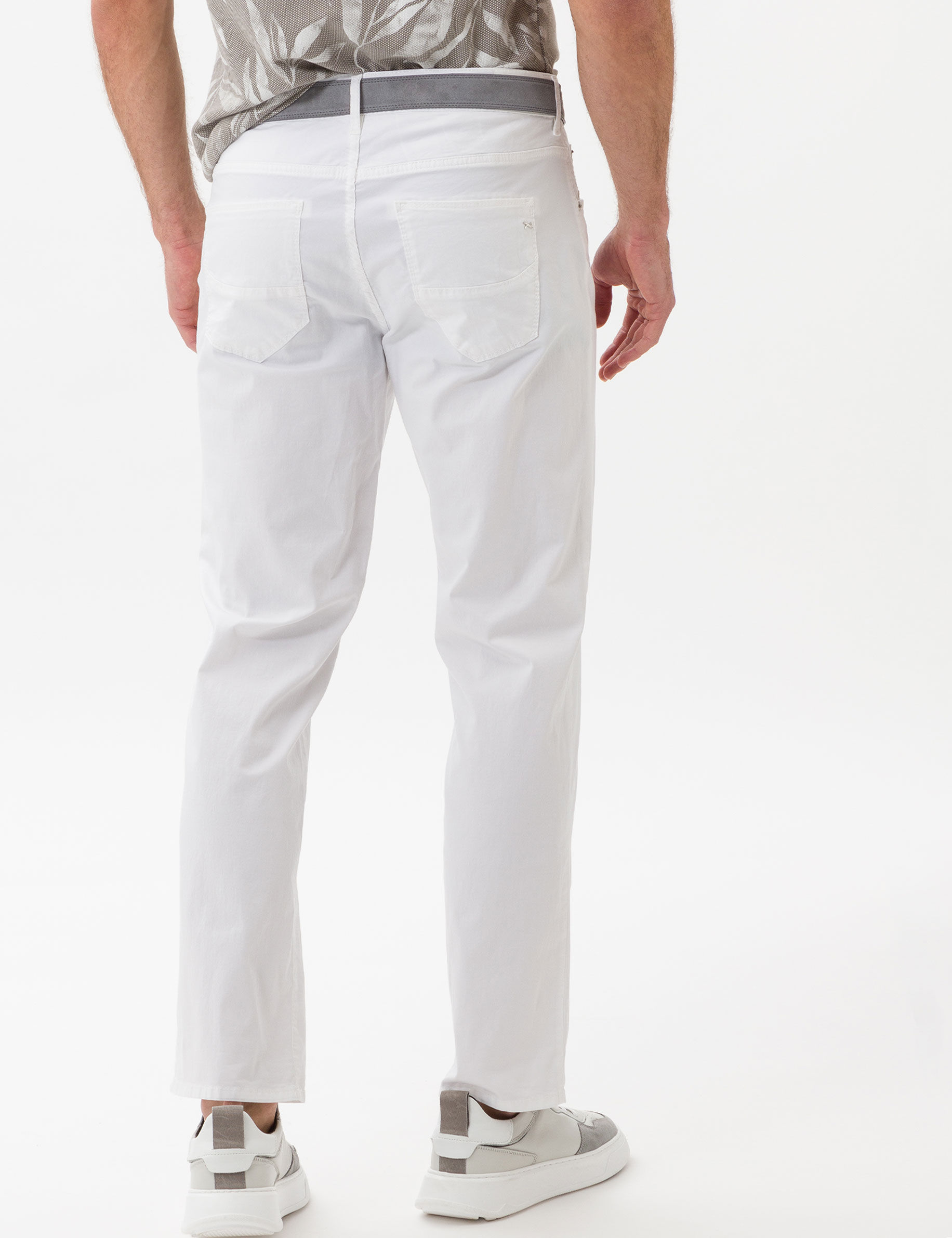 Men Style CADIZ WHITE Straight Fit Model back