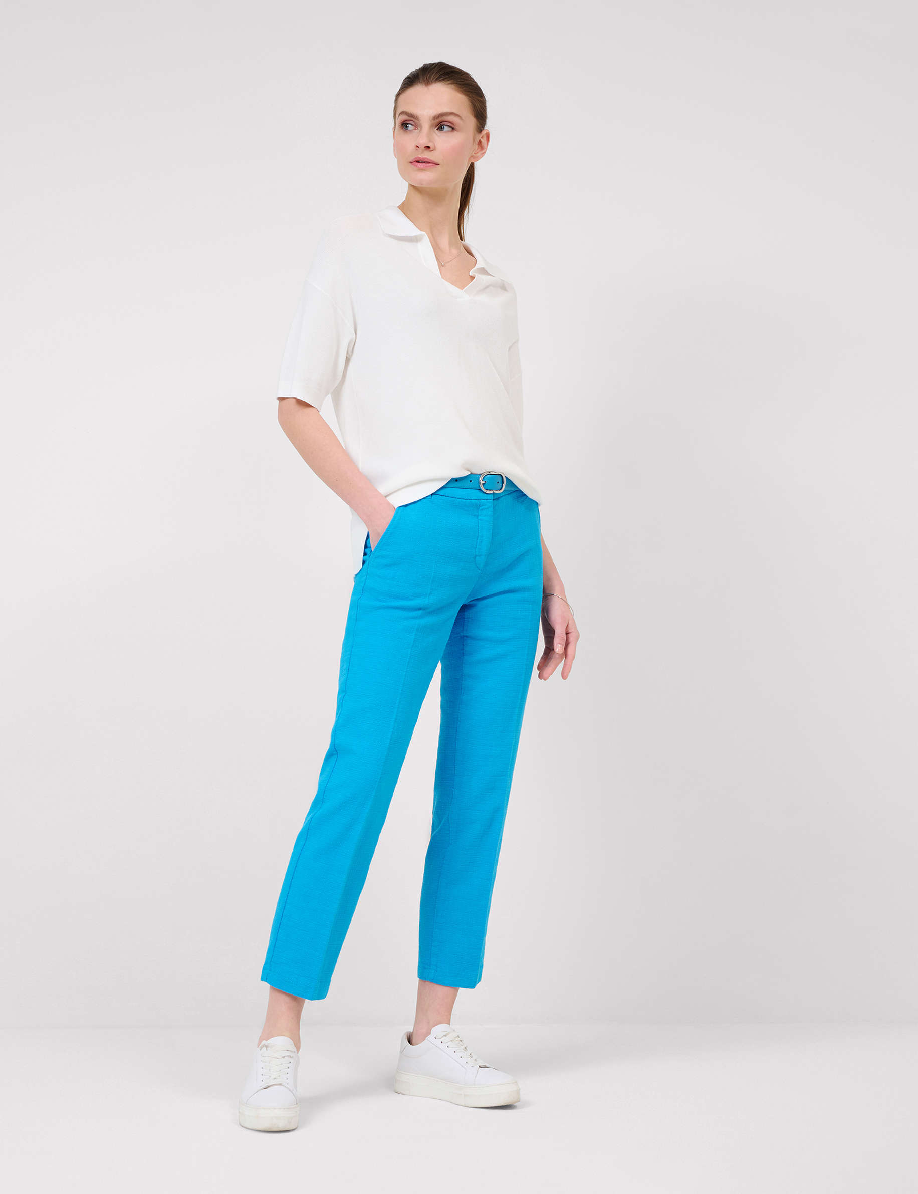 Women Style MARON S SKY BLUE Regular Fit Model Outfit