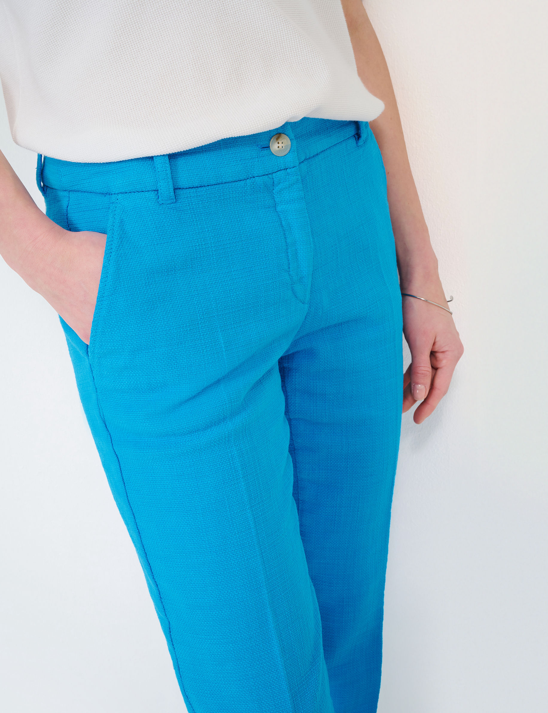Women Style MARON S SKY BLUE Regular Fit Detail 2