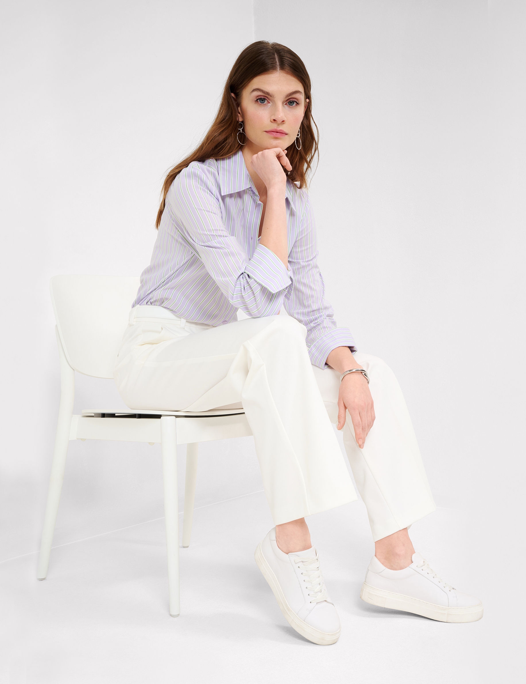 Women Style MAINE OFFWHITE Wide Leg Detail 1