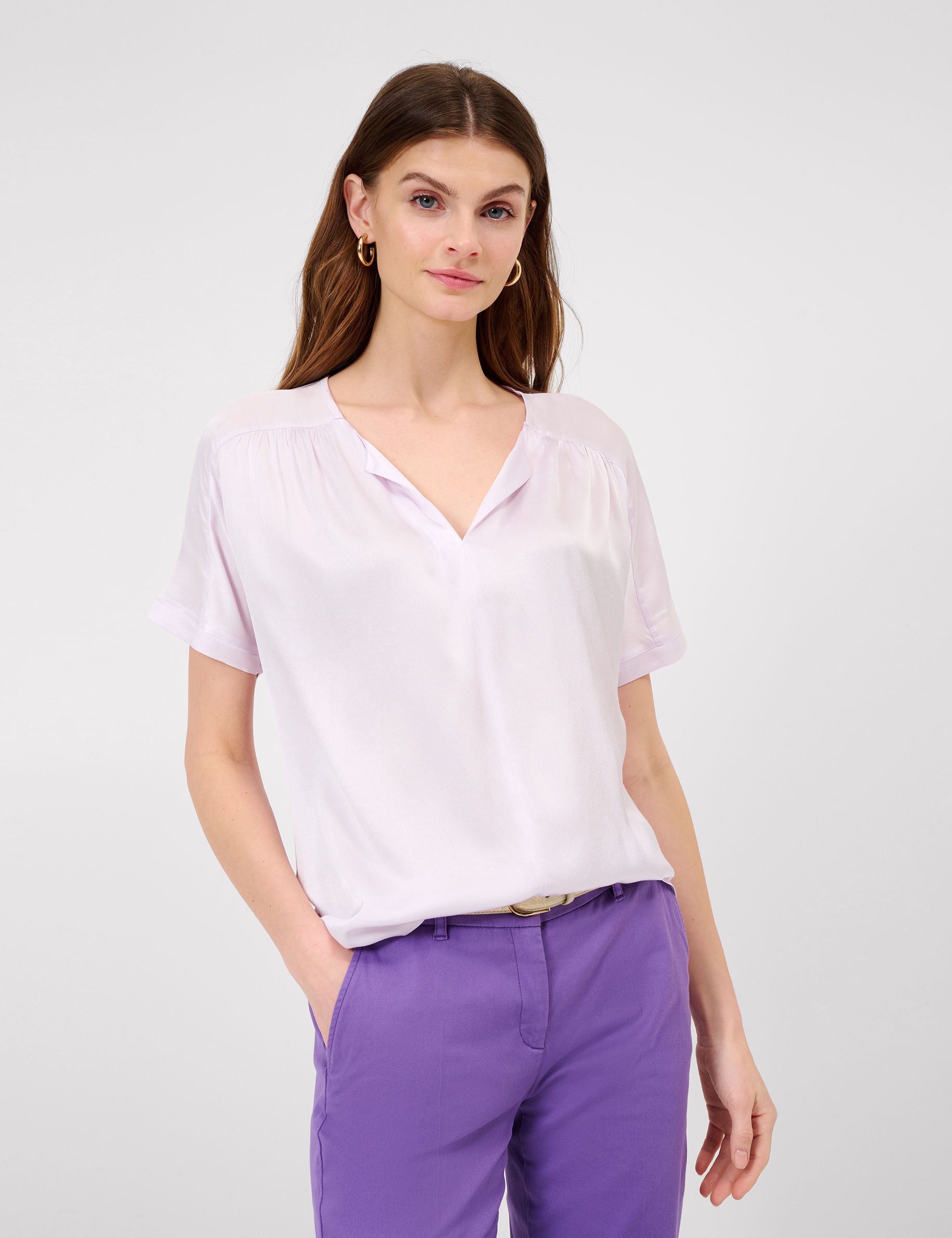 Women Style CAELEN soft purple  Model Front