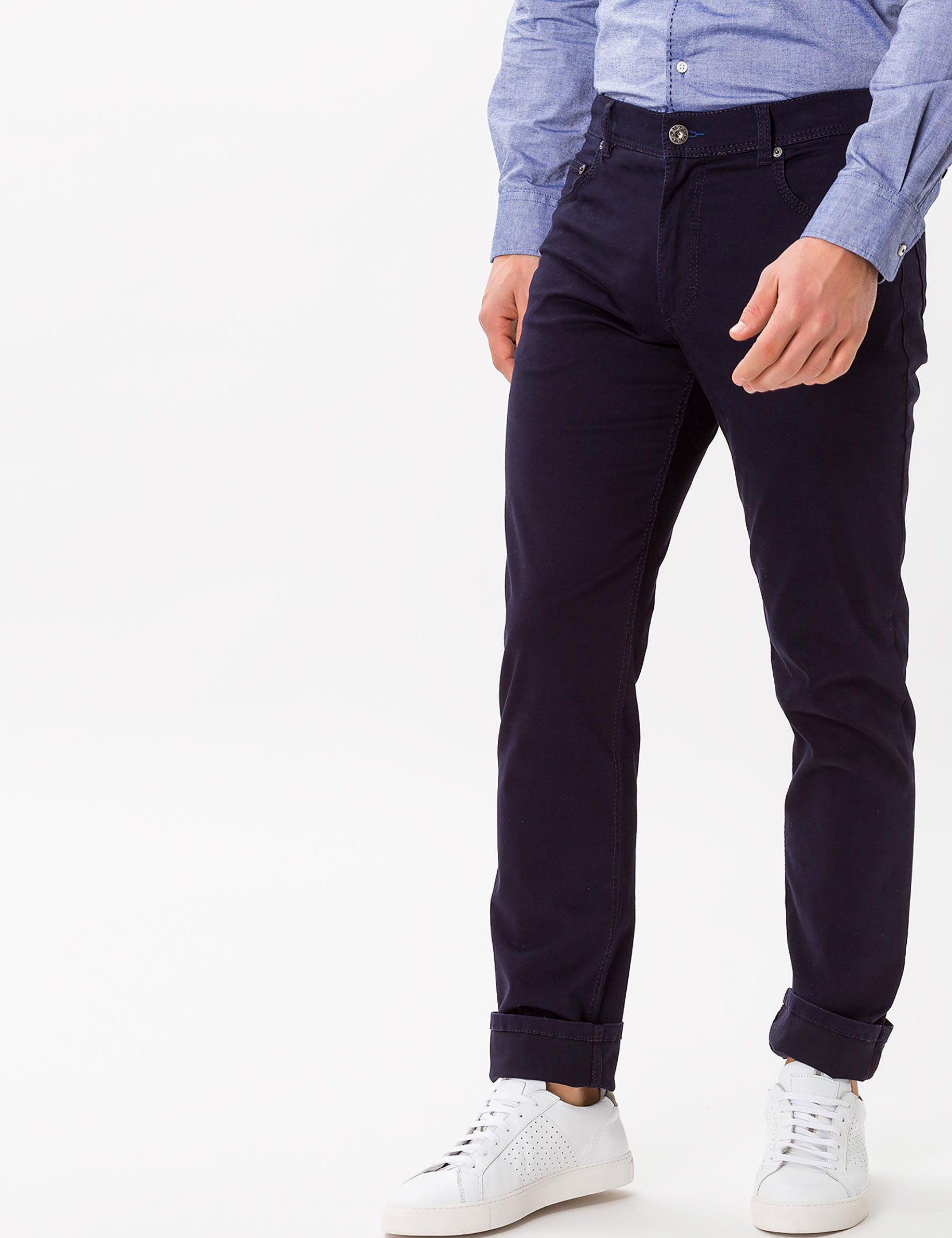 Men Style COOPER FANCY PERMA BLUE Regular Fit Model Front