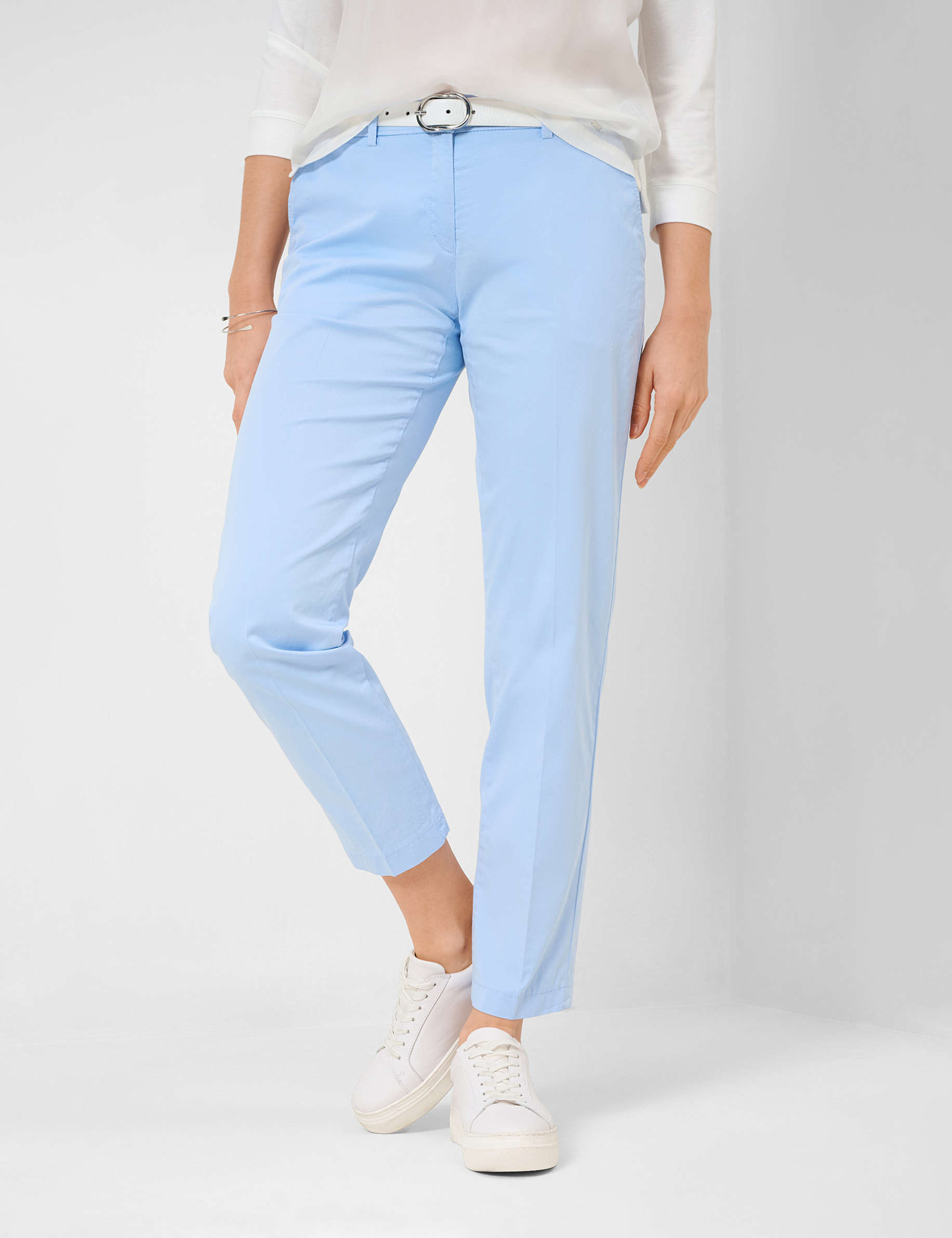 Women Style MARON S BLUSH BLUE Regular Fit Model Front