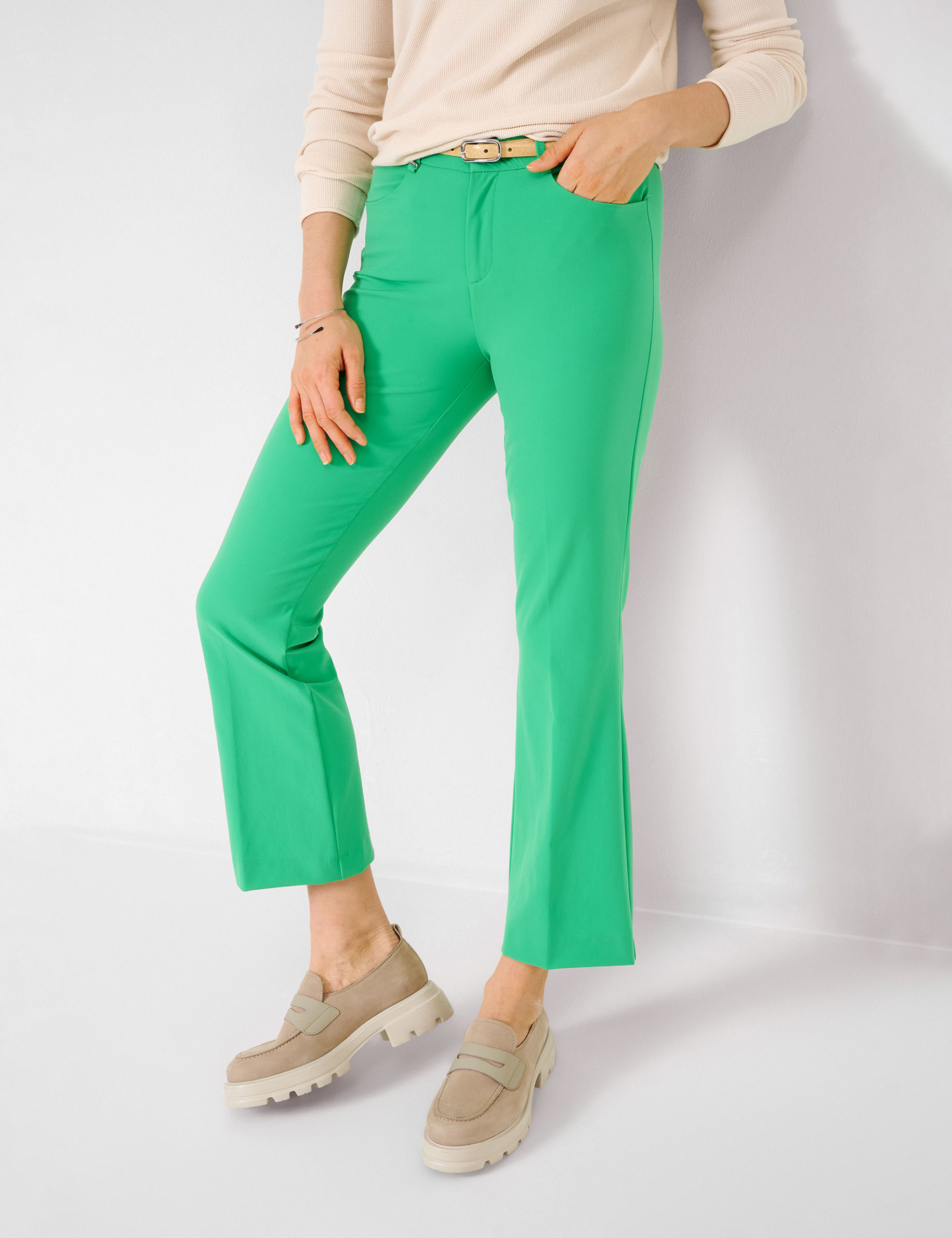 Women Style SHAKIRA S APPLE GREEN Slim Fit Model Front