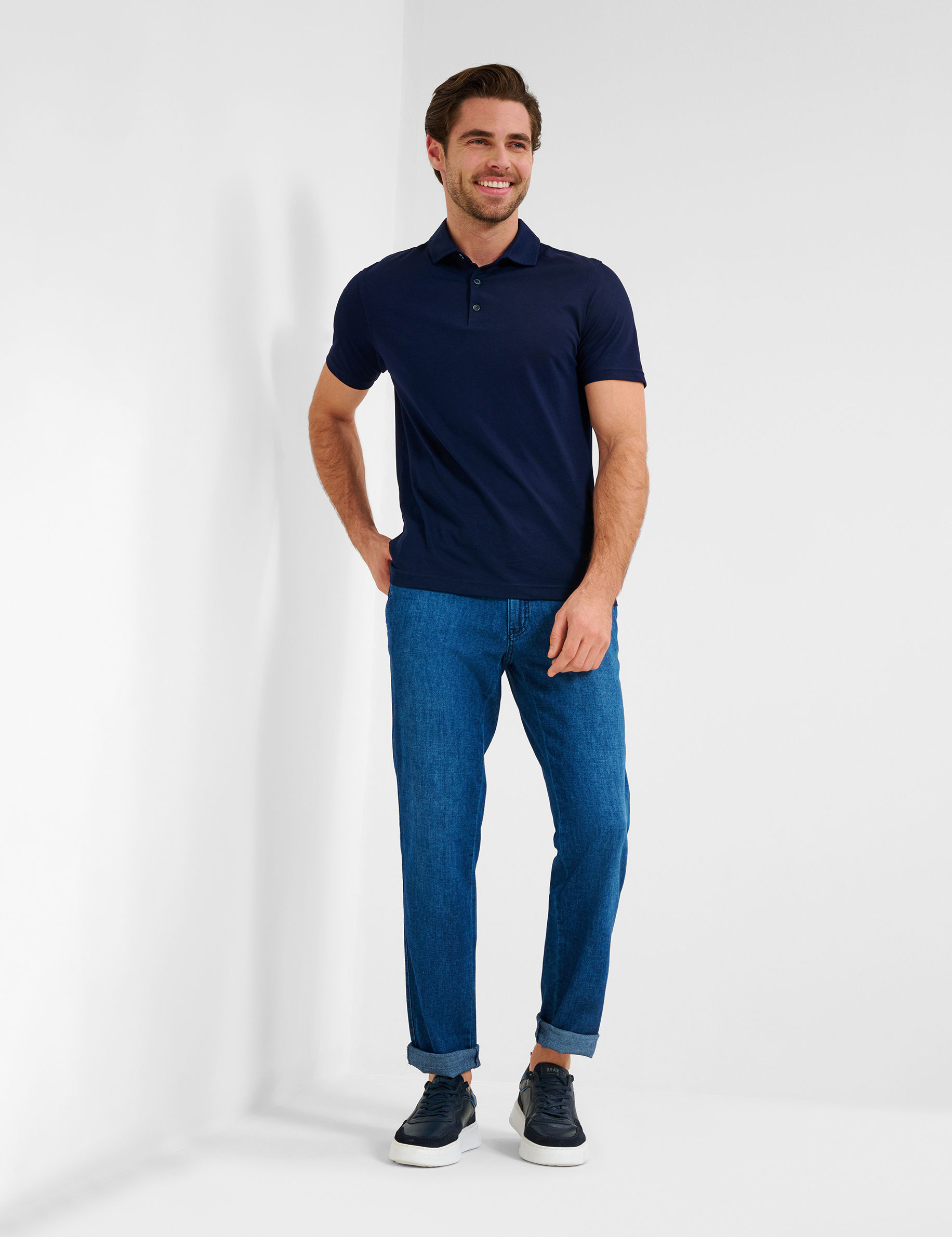 Men Style FABIO REGULAR BLUE USED Slim Fit Model Outfit