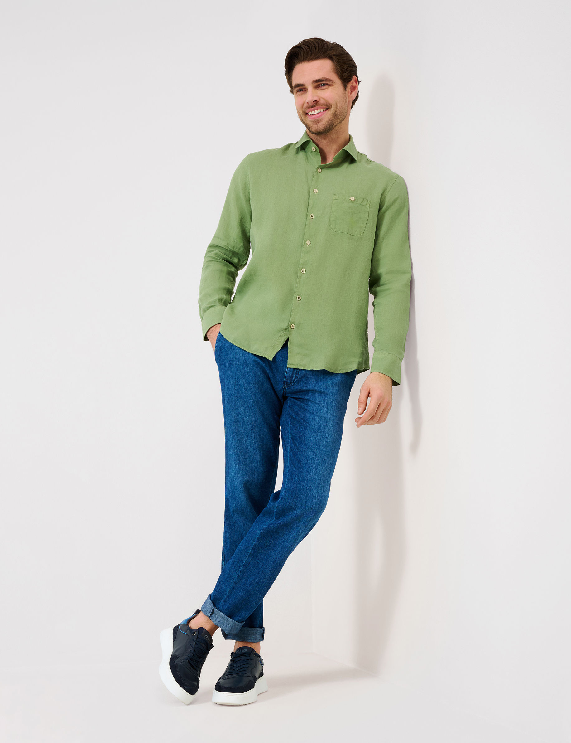Men Style HAROLD green tea  Model Outfit