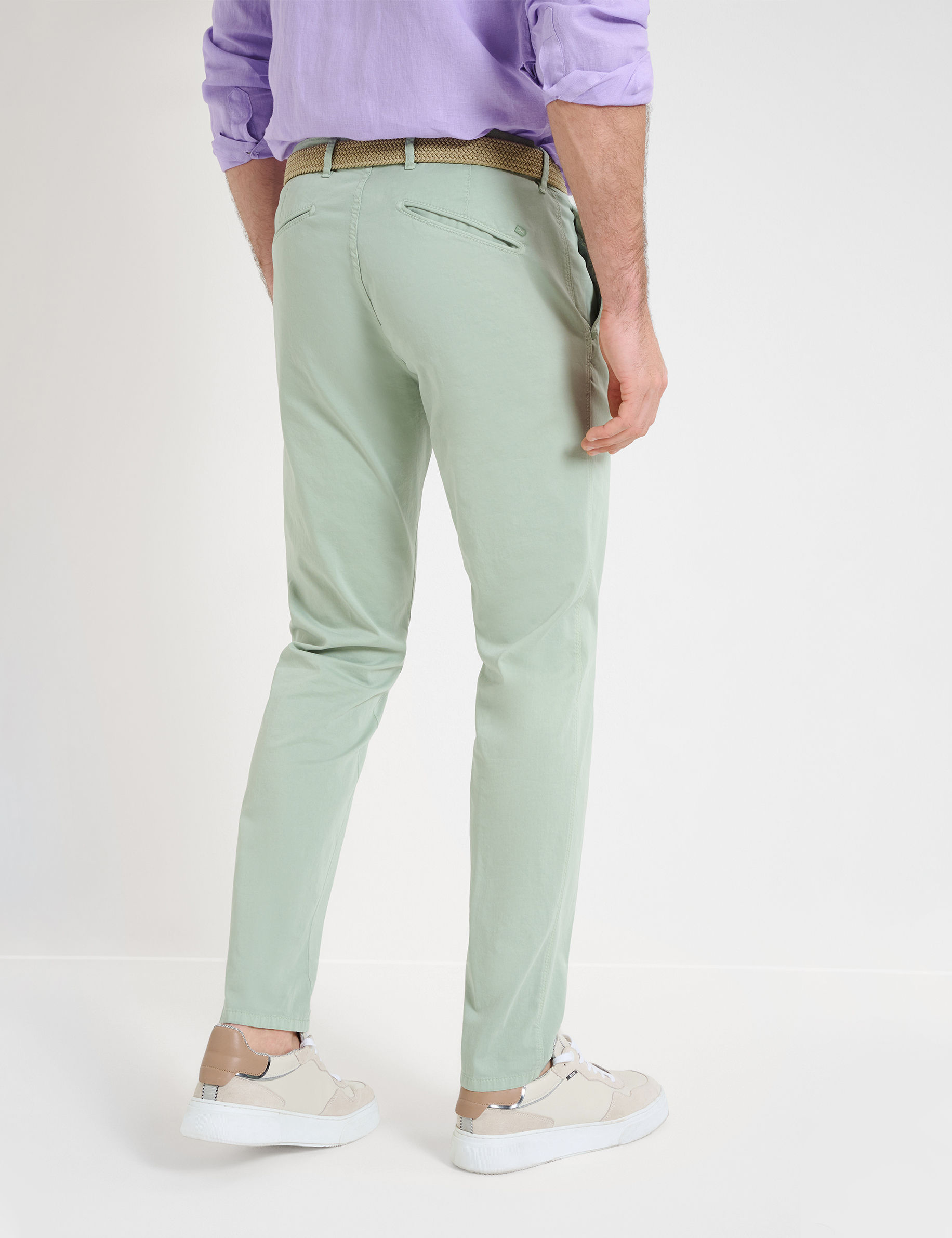 Men Style SILVIO MINT Slim Fit Model back