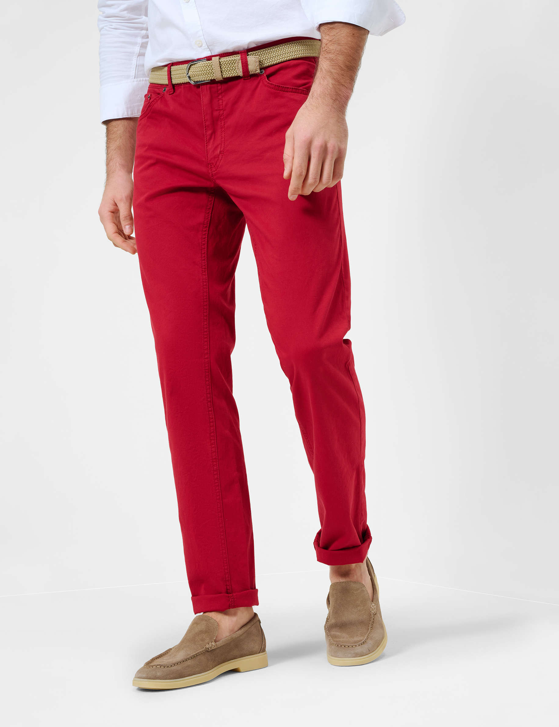 Men Style COOPER RED Regular Fit Model Front