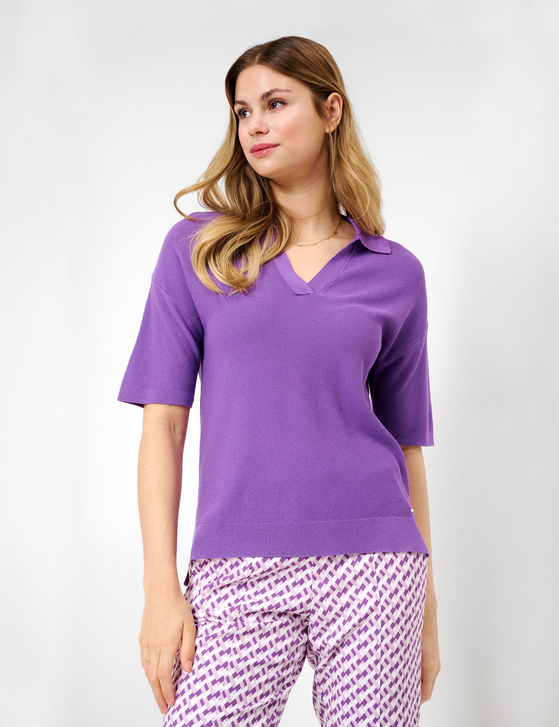 Women Style LILIAN purple  Model Front
