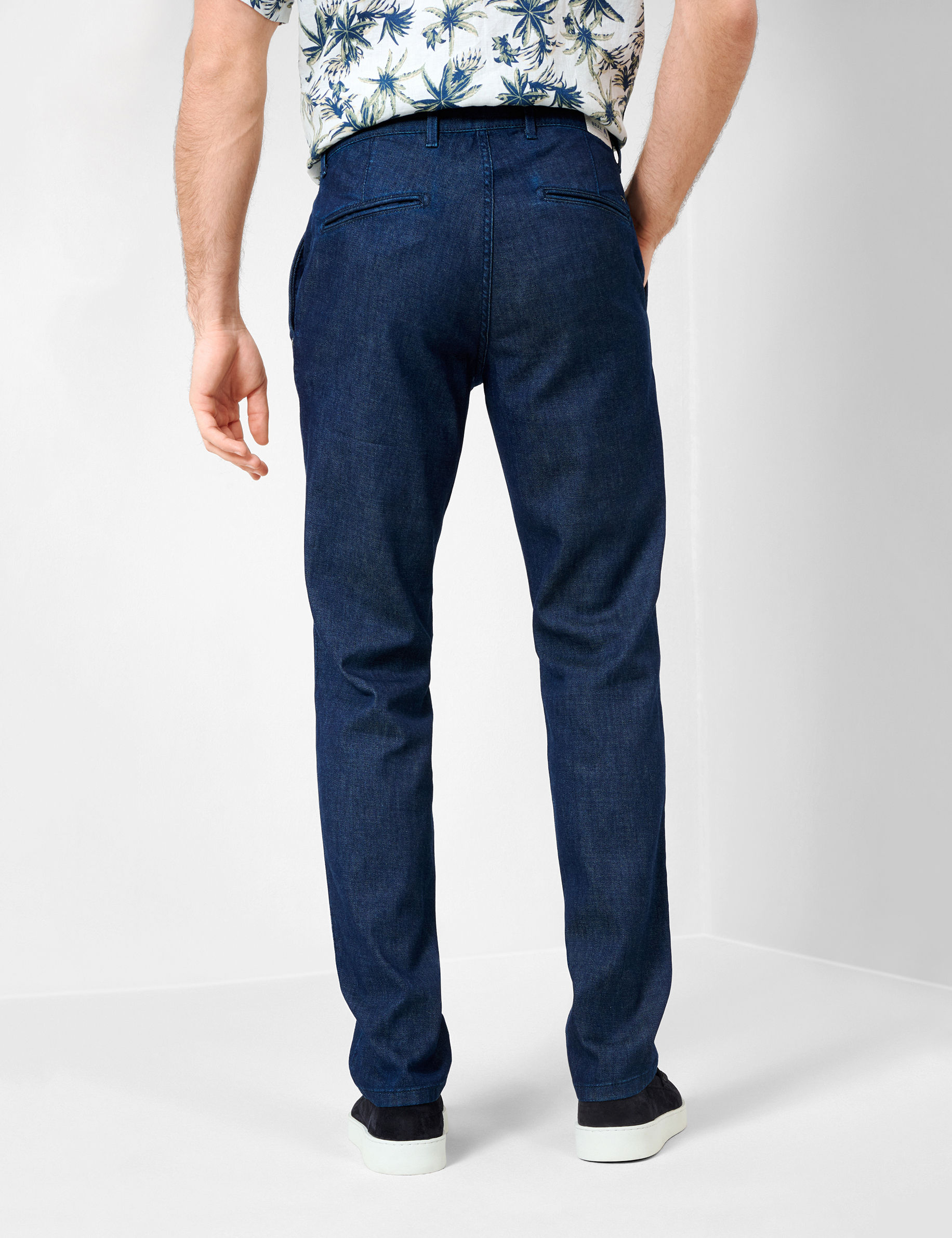 Men Style FABIO DARK BLUE Slim Fit Model back