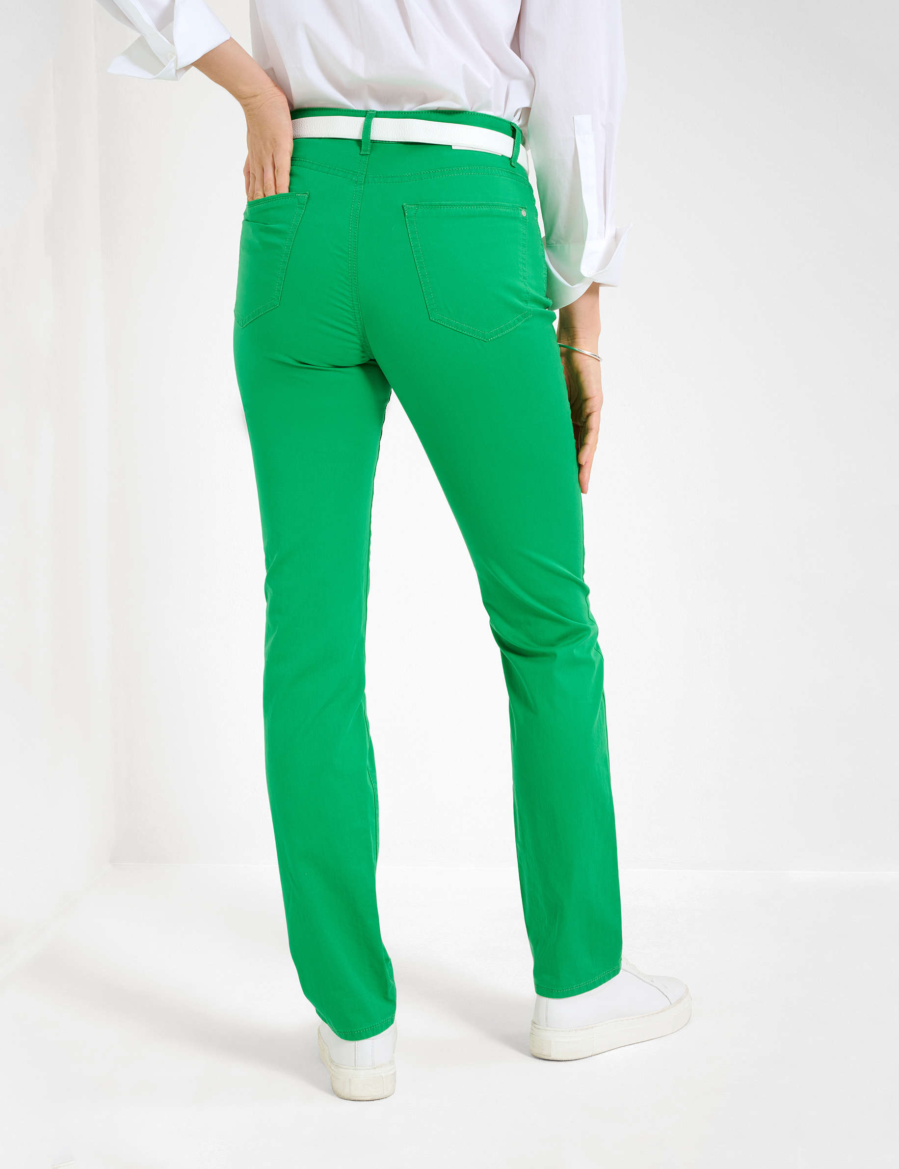 Women Style MARY APPLE GREEN Regular Fit Model back