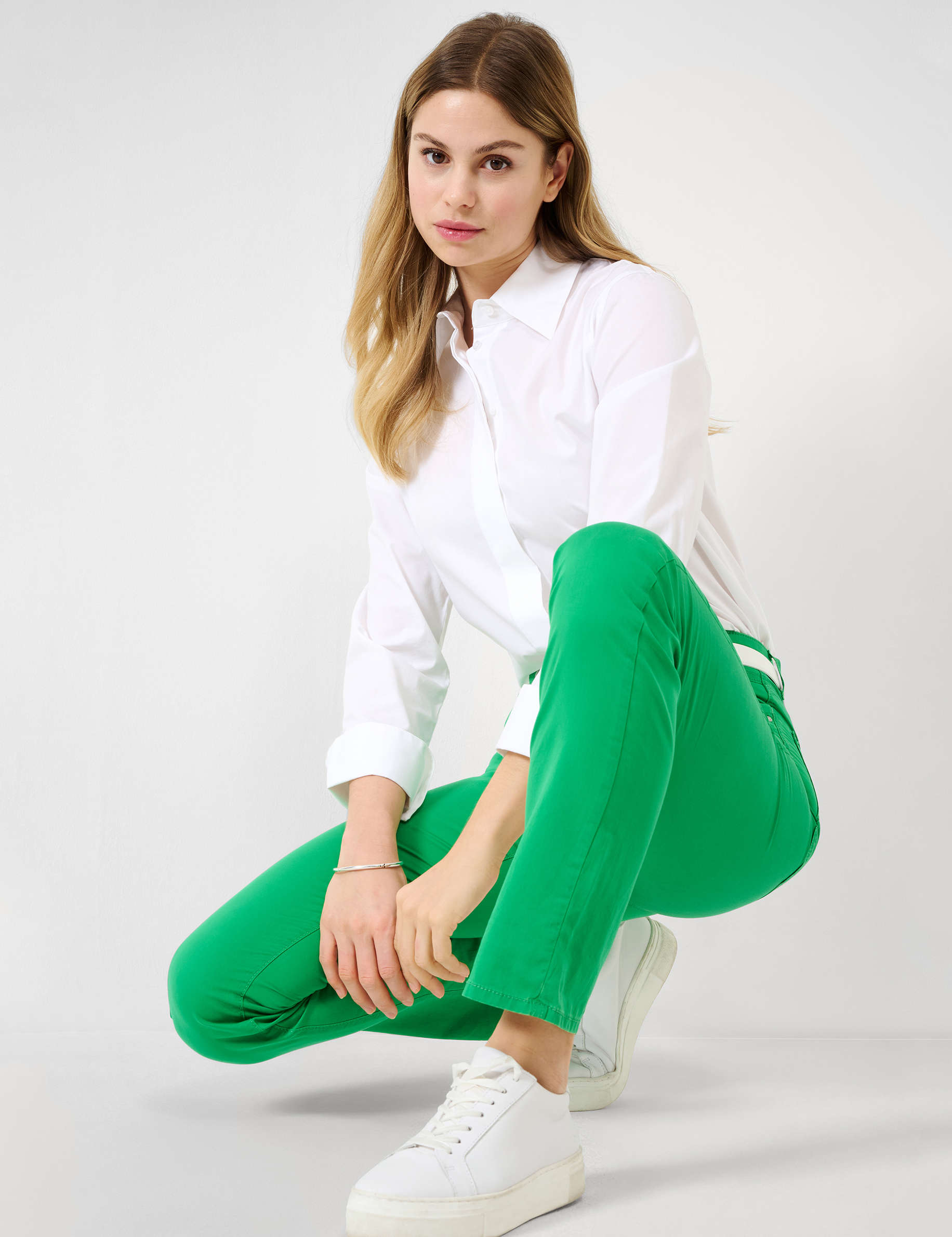 Women Style MARY APPLE GREEN Regular Fit Detail 1