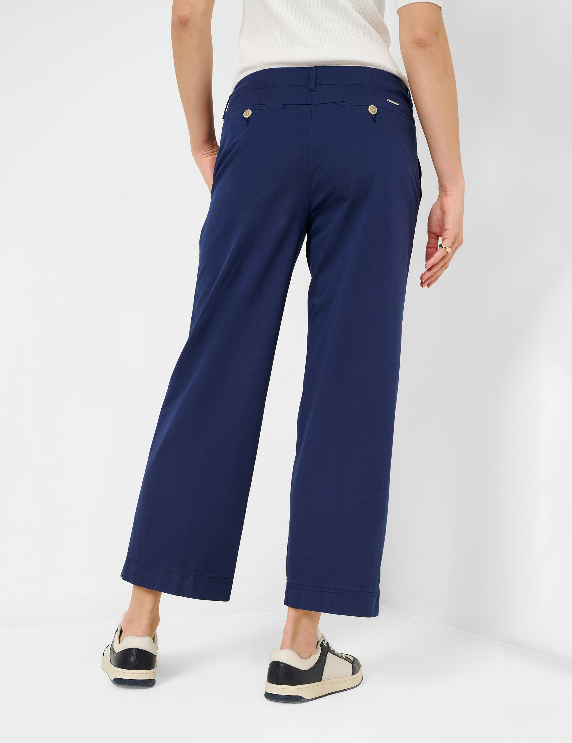 Women Style MAINE S NAVY Wide Leg Model back