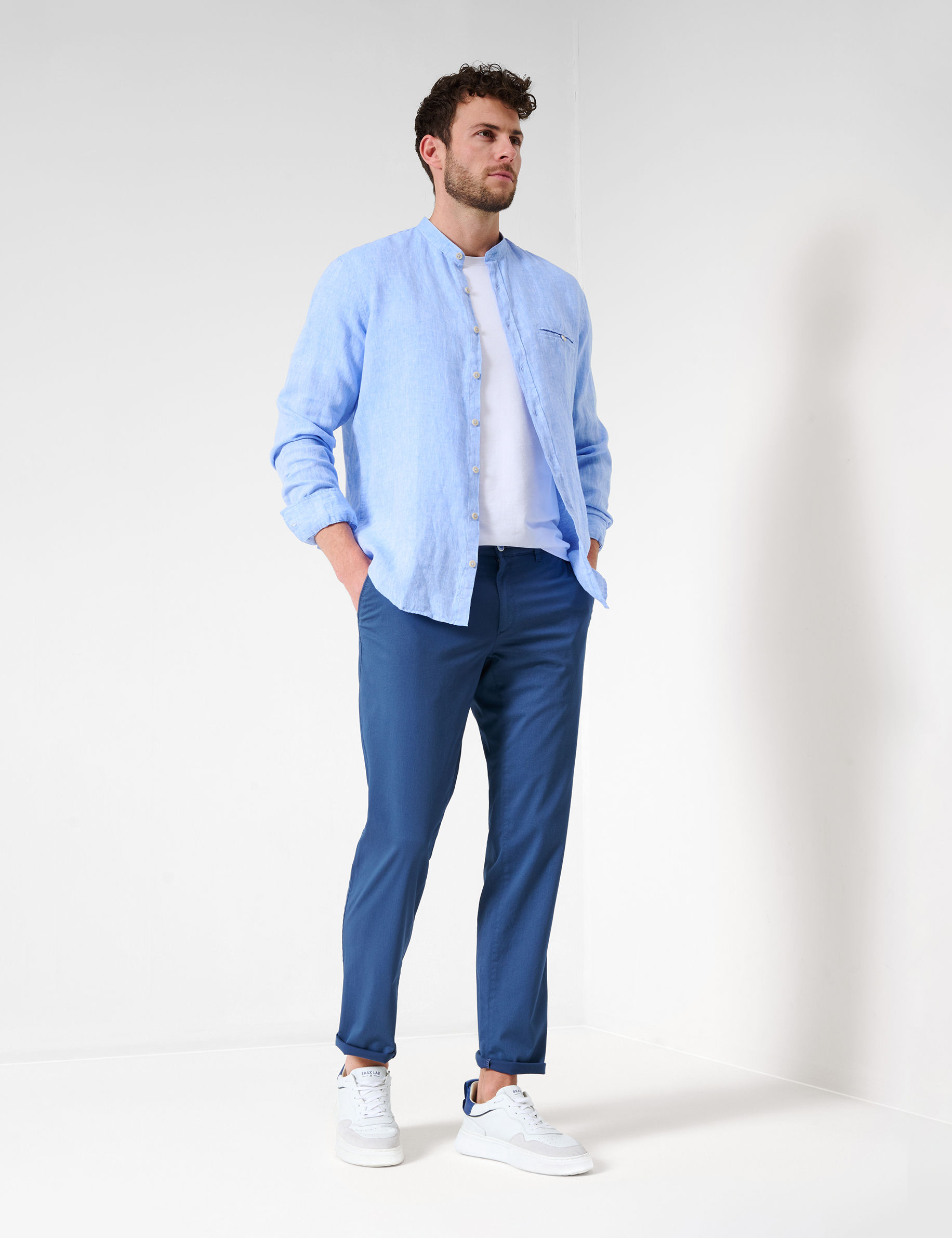 Men Style LARS smooth blue  Model Outfit