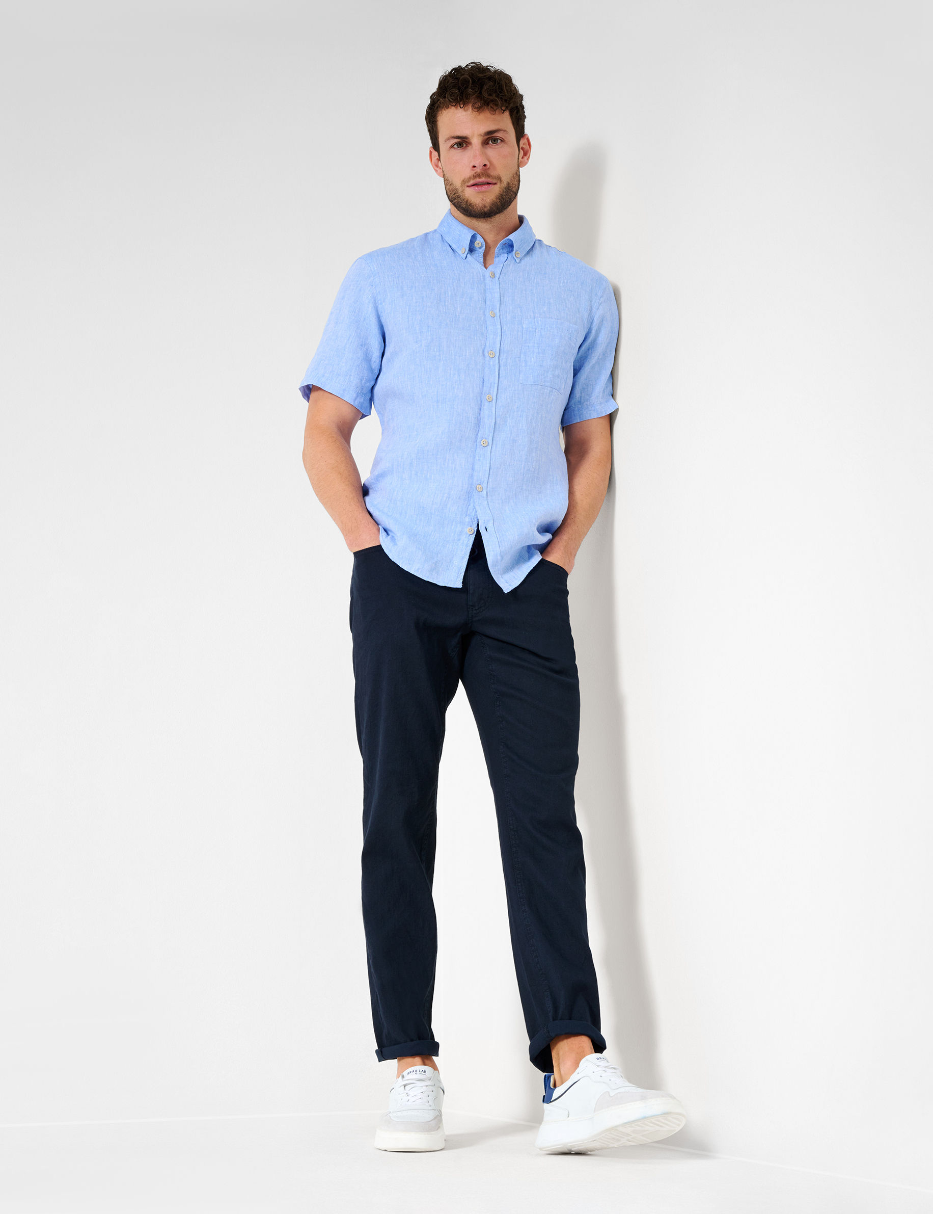 Men Style DAN smooth blue  Model Outfit
