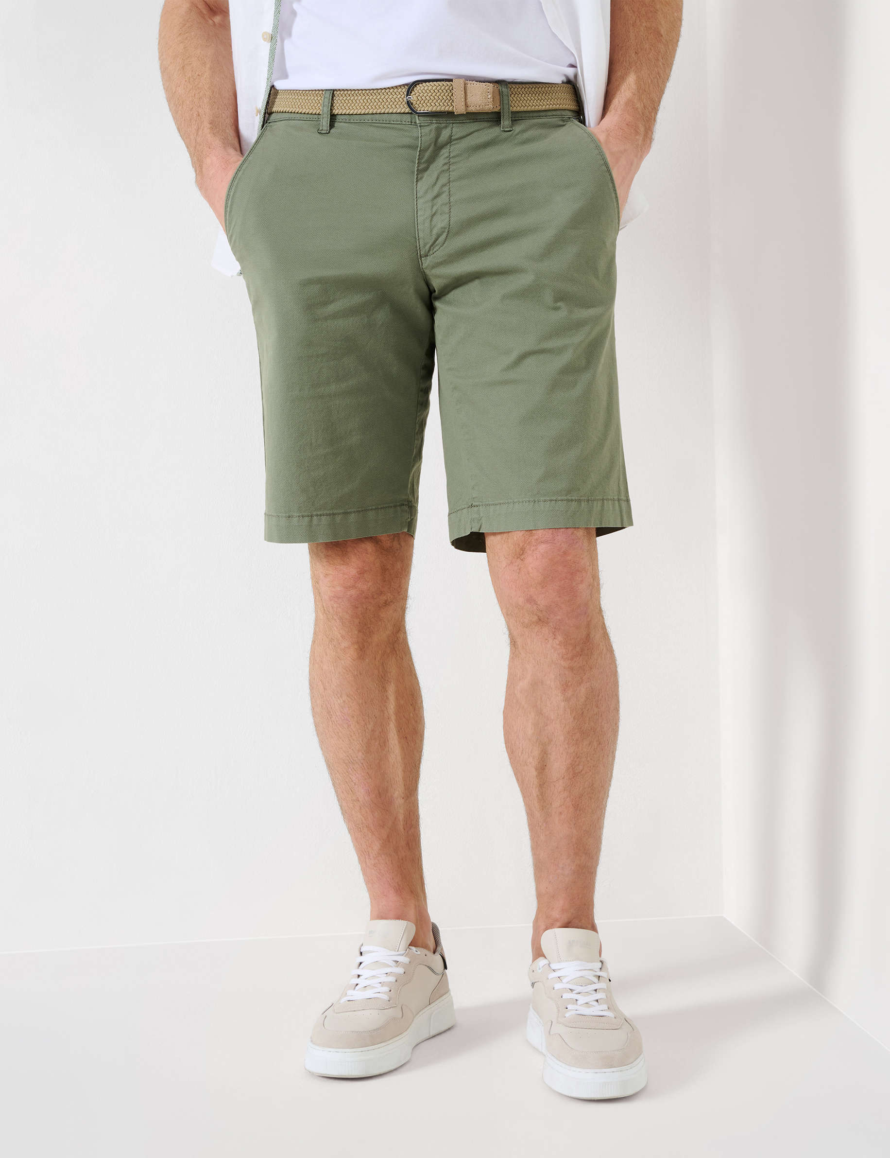 Men Style BURT KHAKI Regular Fit Model Front