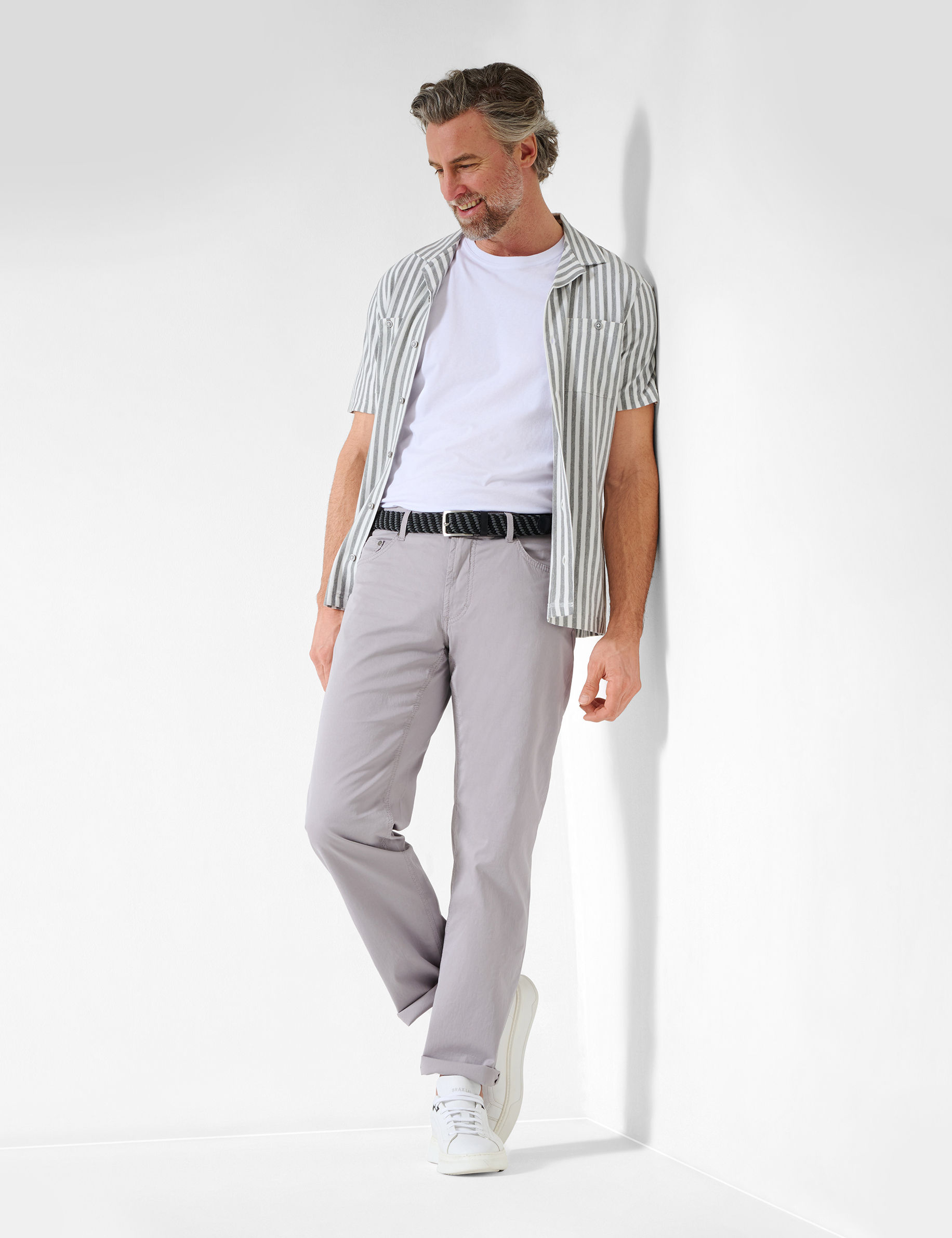 Men Style CARLOS GREY Regular Fit Model Outfit