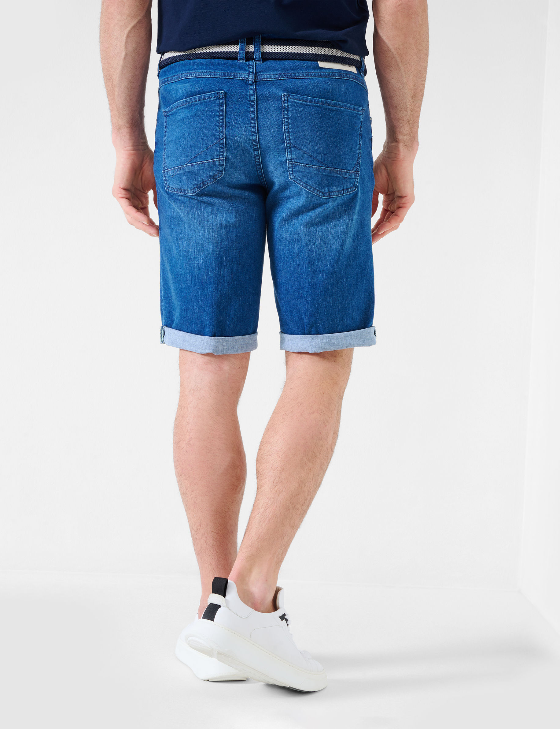 Men Style BRAD USED BLUE STONE Regular Fit Model back