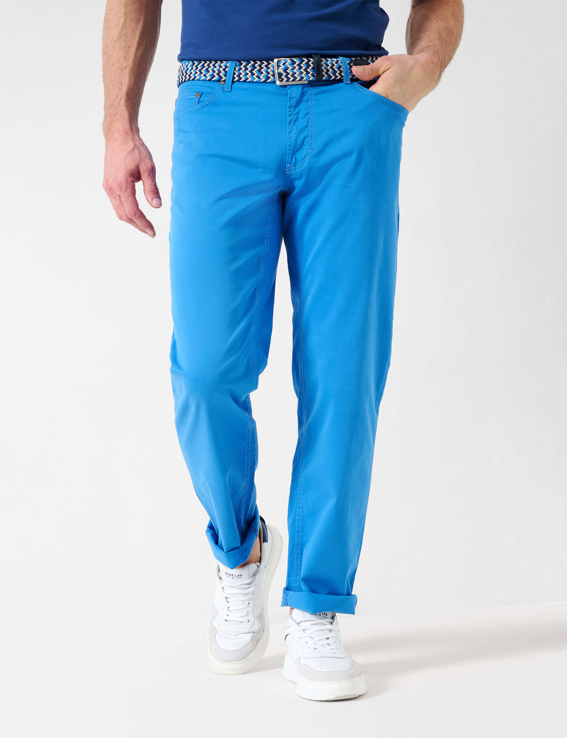 Men Style CARLOS BLUE Regular Fit Model Front
