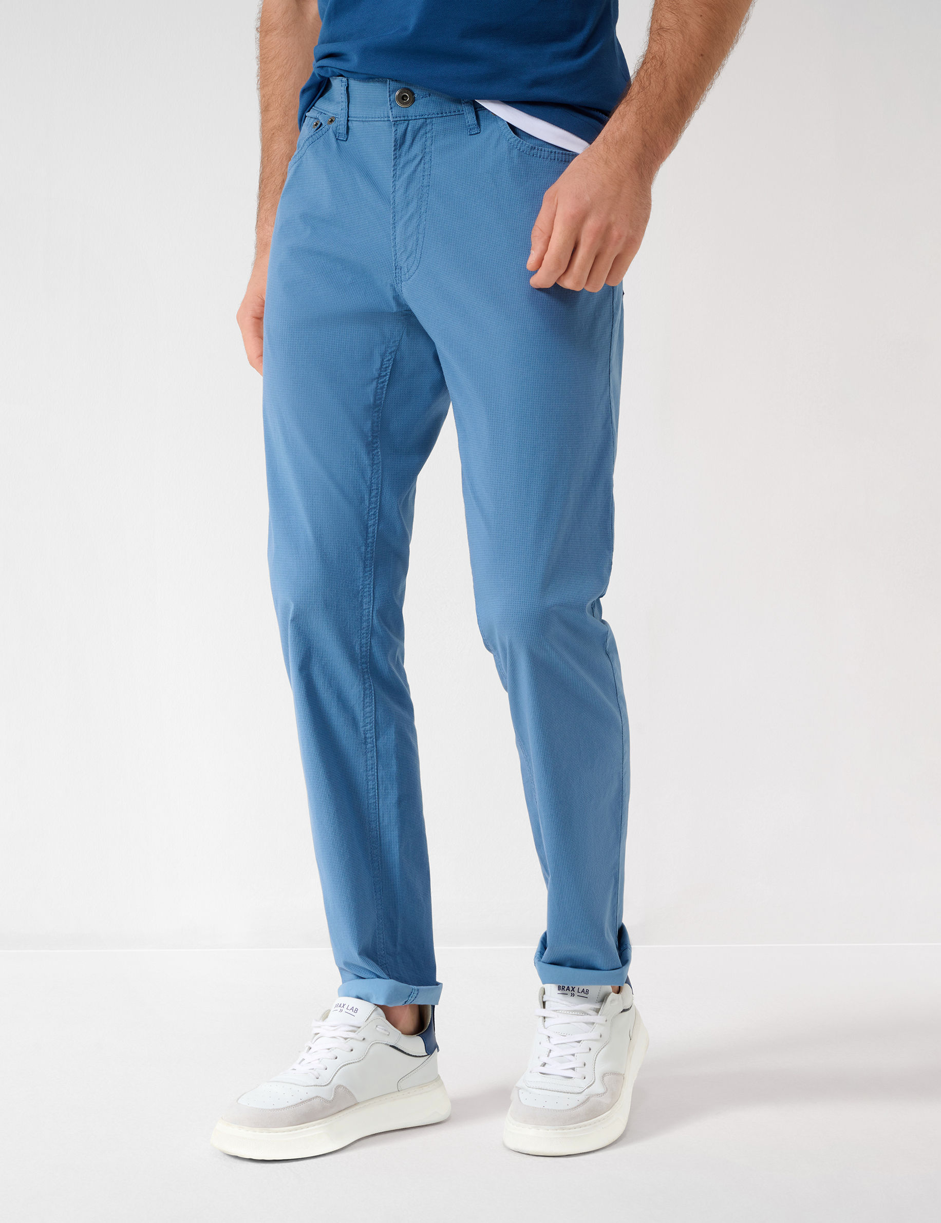 Men Style CHUCK DUSTY BLUE Modern Fit Model Front