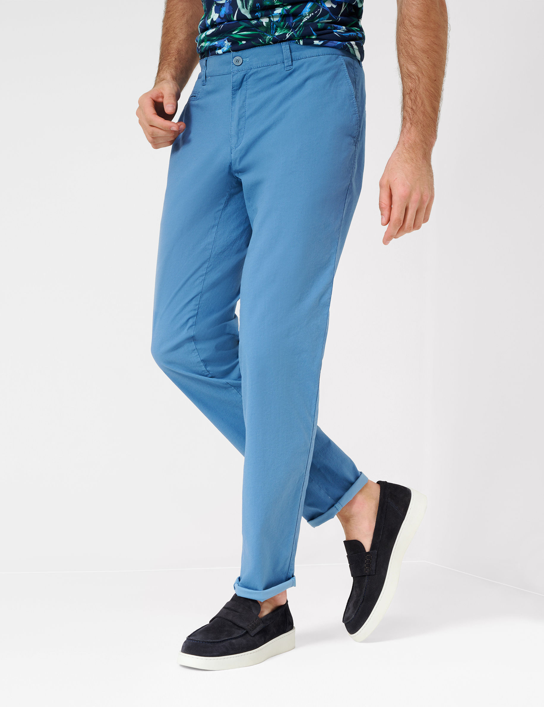 Men Style FABIO DUSTY BLUE Modern Fit Model Front