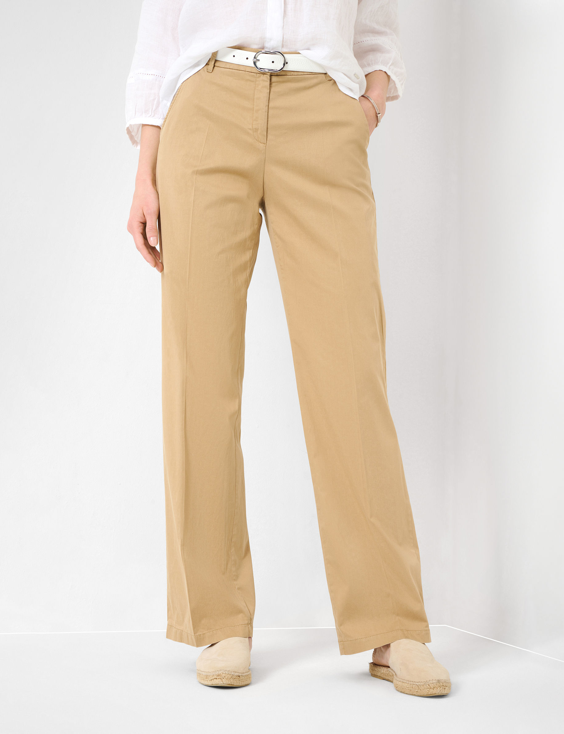 Shades of brown, Women, WIDE LEG, Style MAINE, MODEL_FRONT_ISHOP