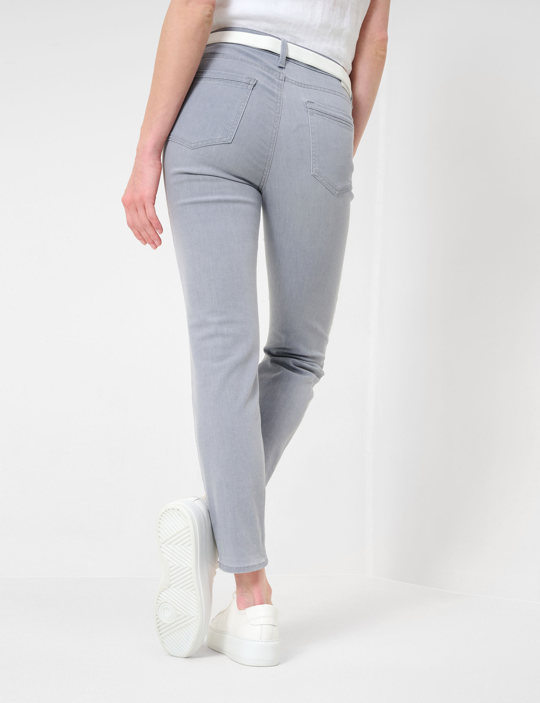 Women Style SHAKIRA S USED LIGHT GREY Slim Fit Model back