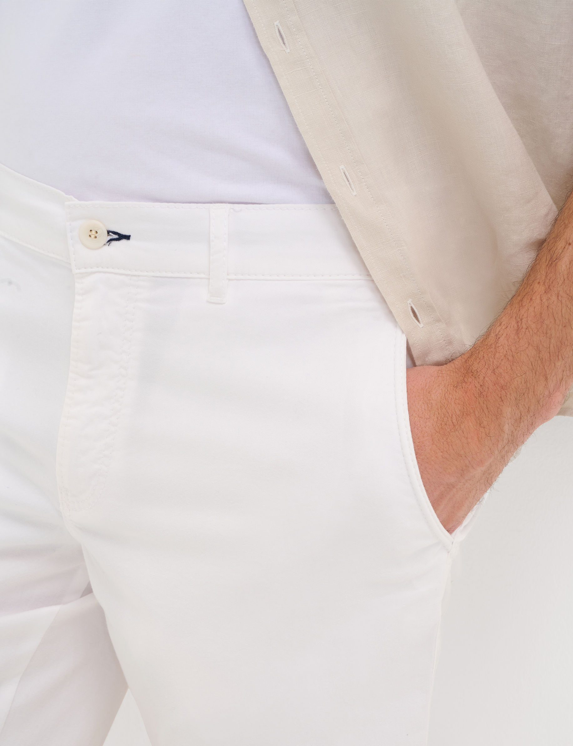 Men Style BARI WHITE Regular Fit Detail 2