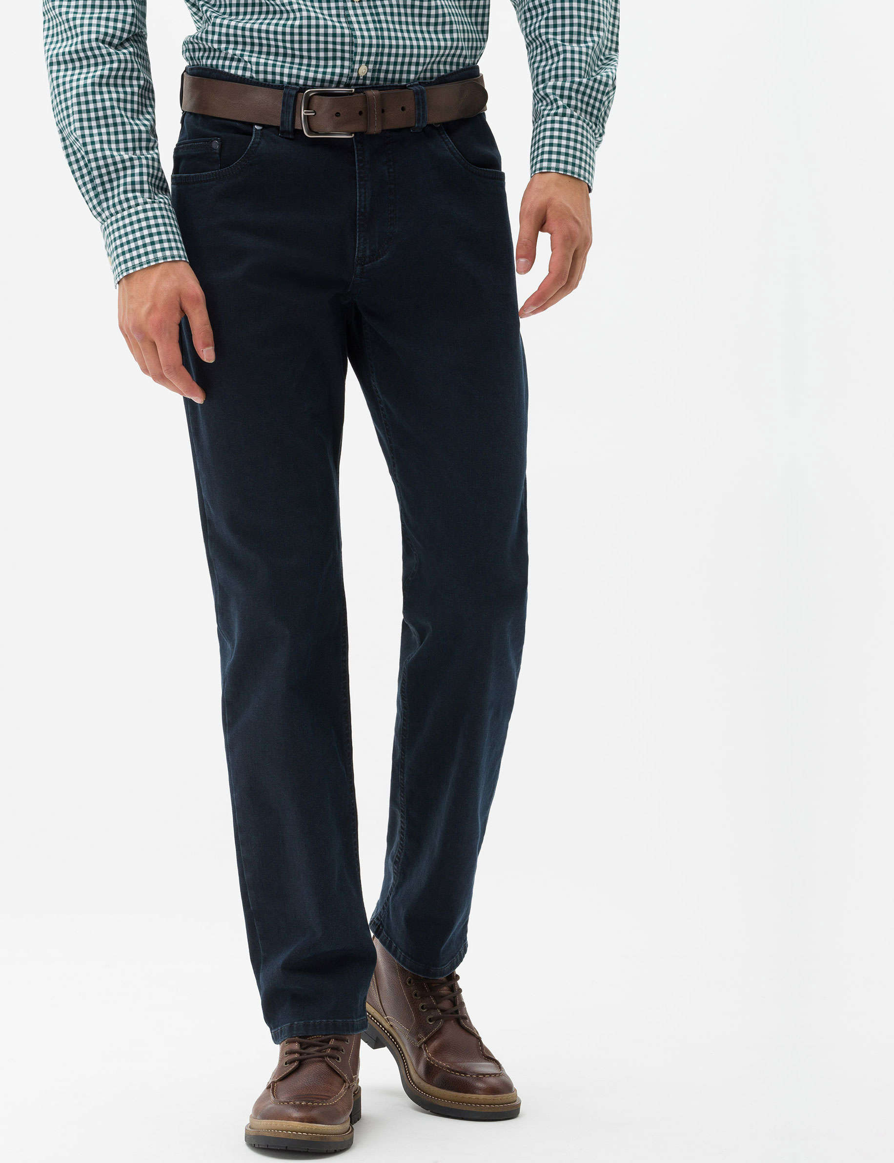 Men Style LUKE BLUE BLACK Regular Fit Model Front