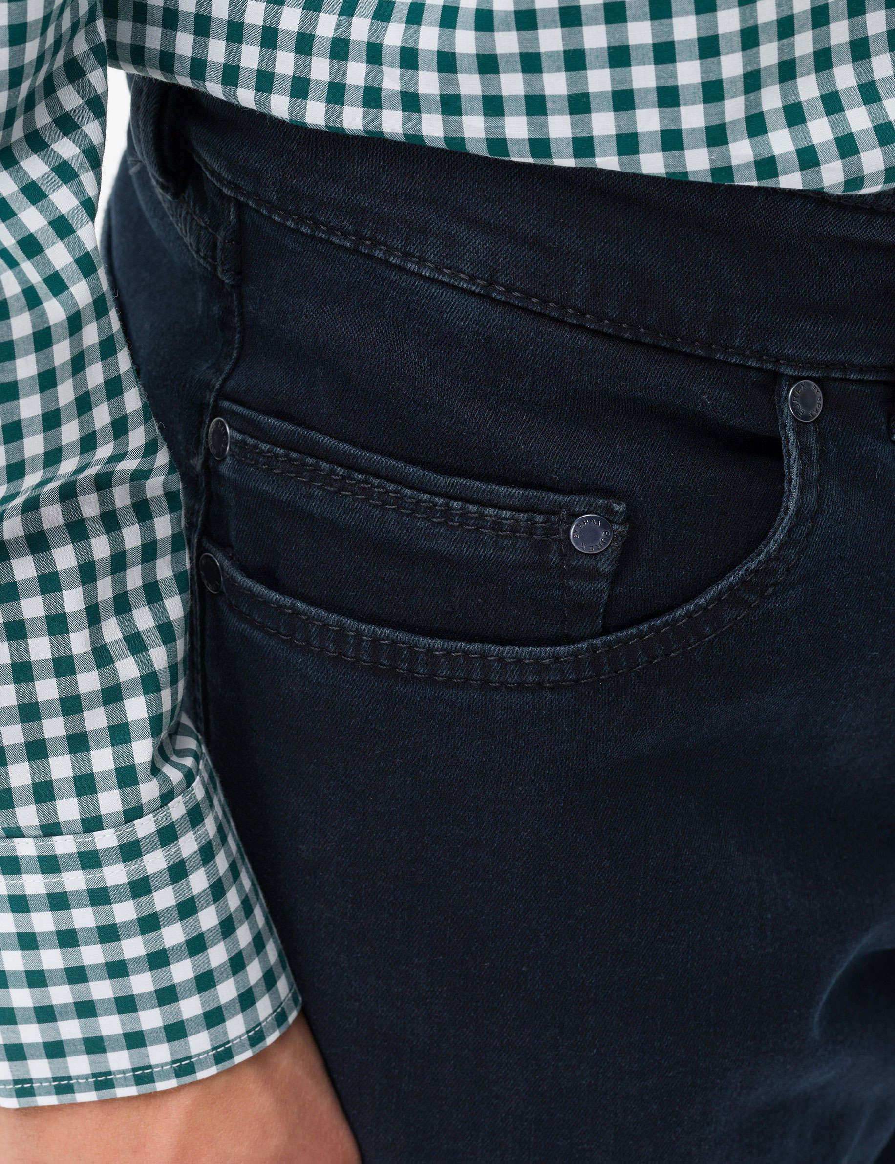 Men Style LUKE BLUE BLACK Regular Fit Detail 2