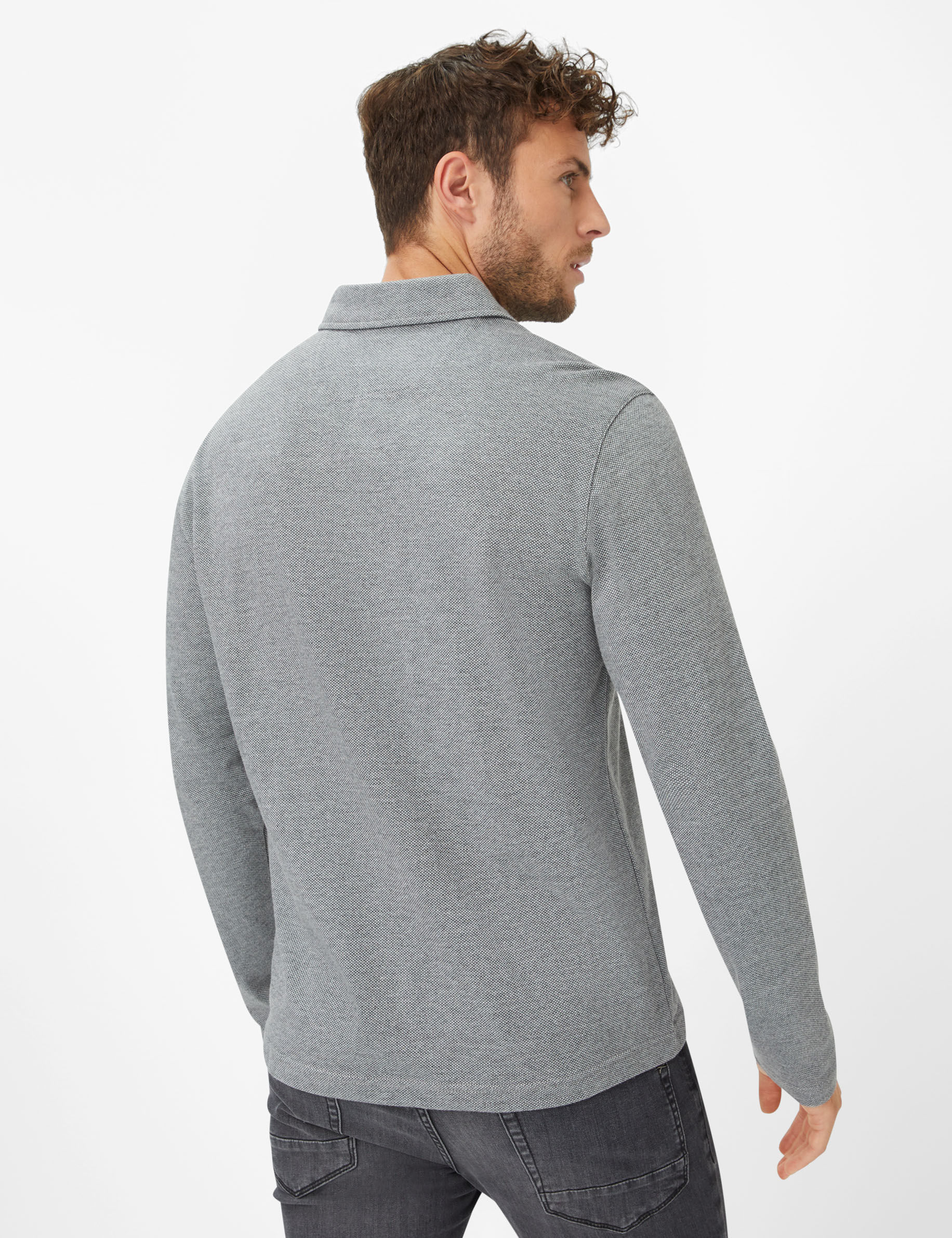 Men Style PRESCOT mid grey  Model back