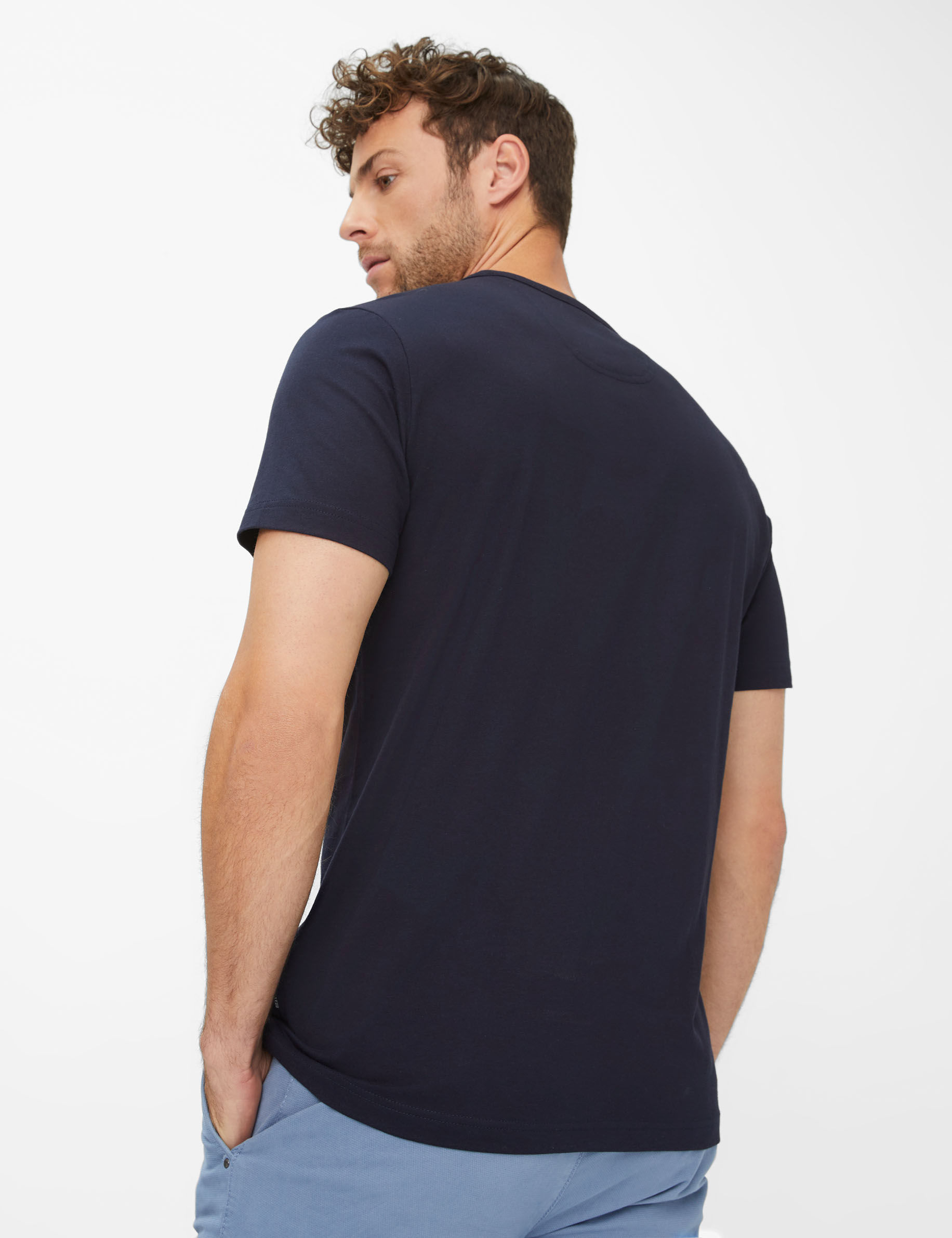 Men Style TONY dark navy  Model back