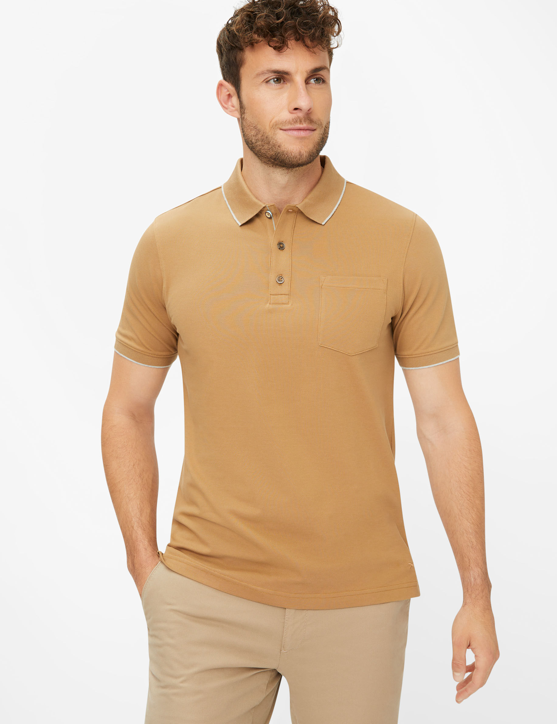 Men Style PETE camel  Model Front