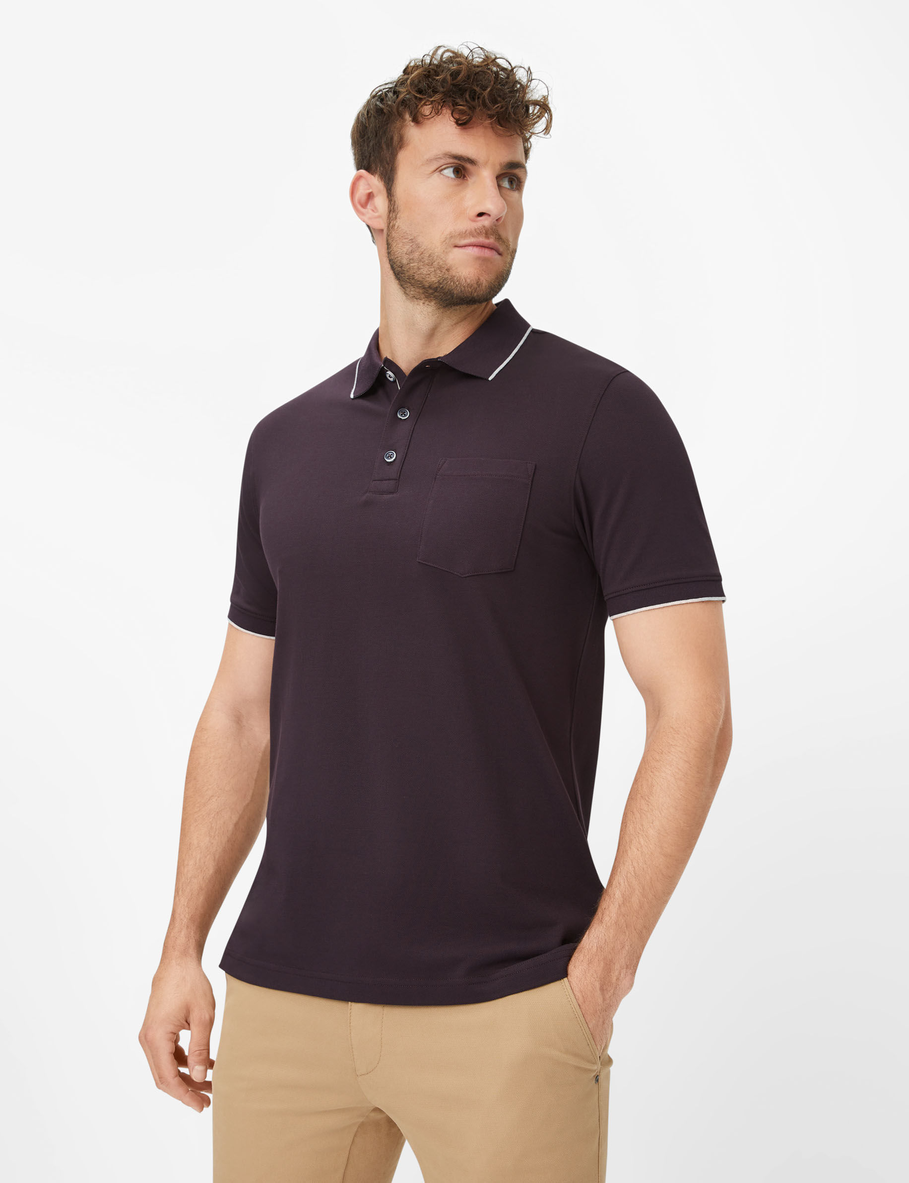 Men Style PETE grape  Model Front