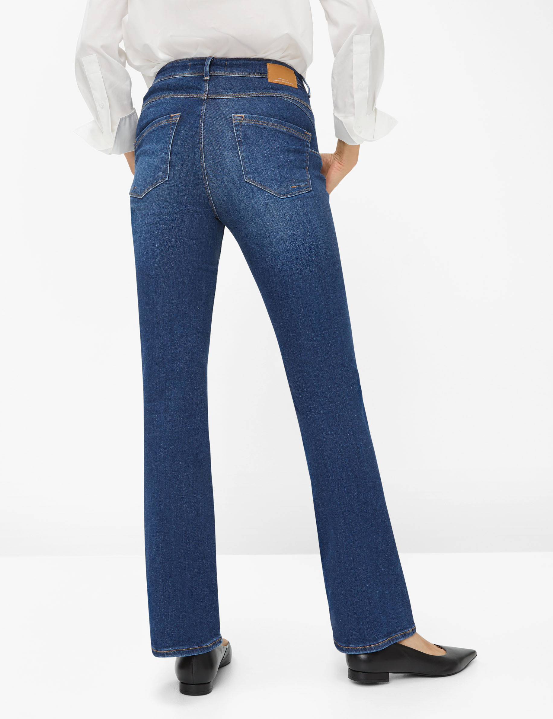 Women Style ANA USED STONE BLUE Skinny Fit Model back