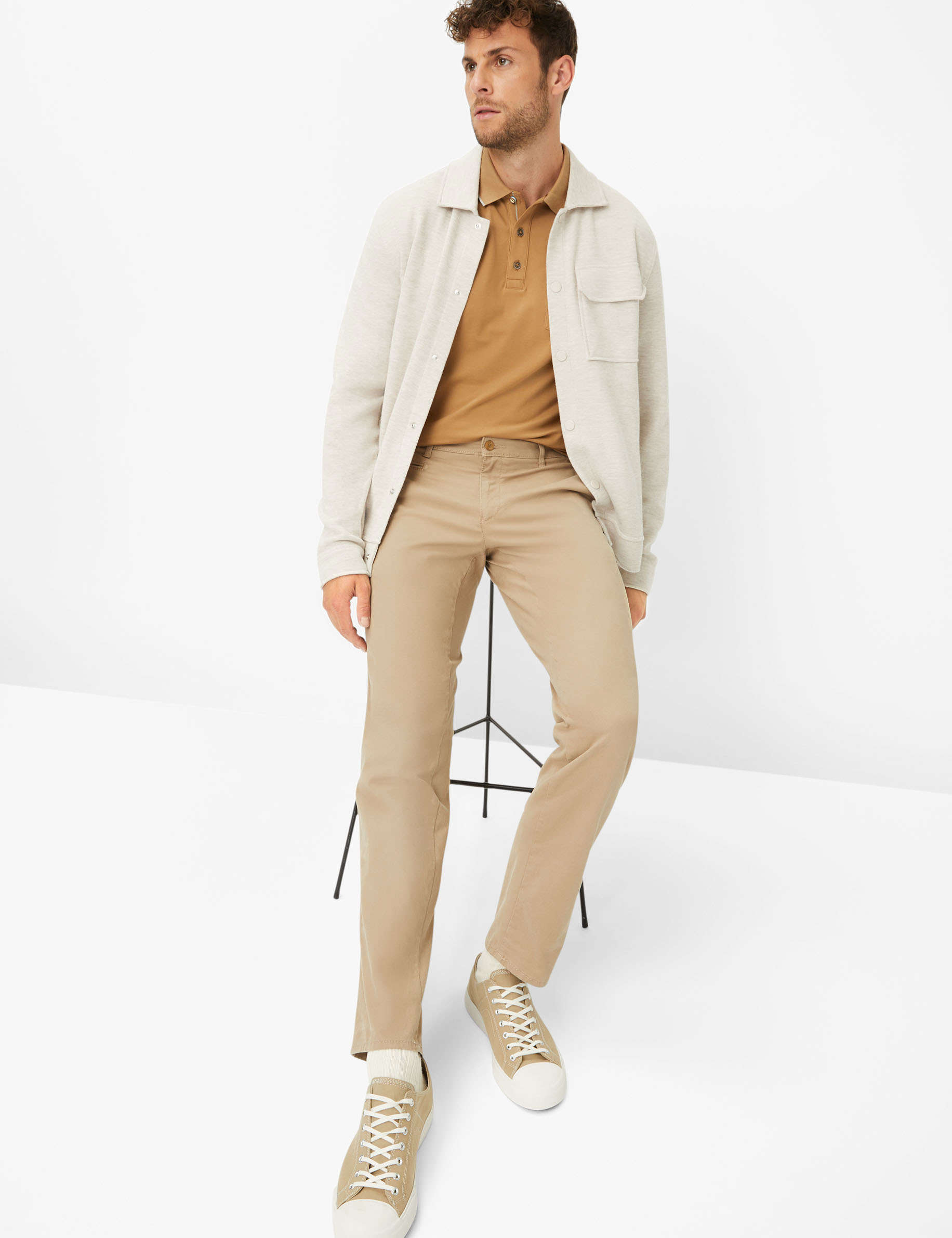 Men Style FABIO IN BEIGE Modern Fit Detail 1