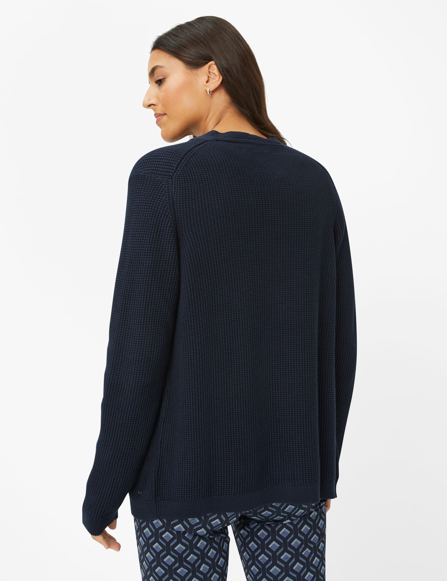 Women Style ANIQUE navy  Model back