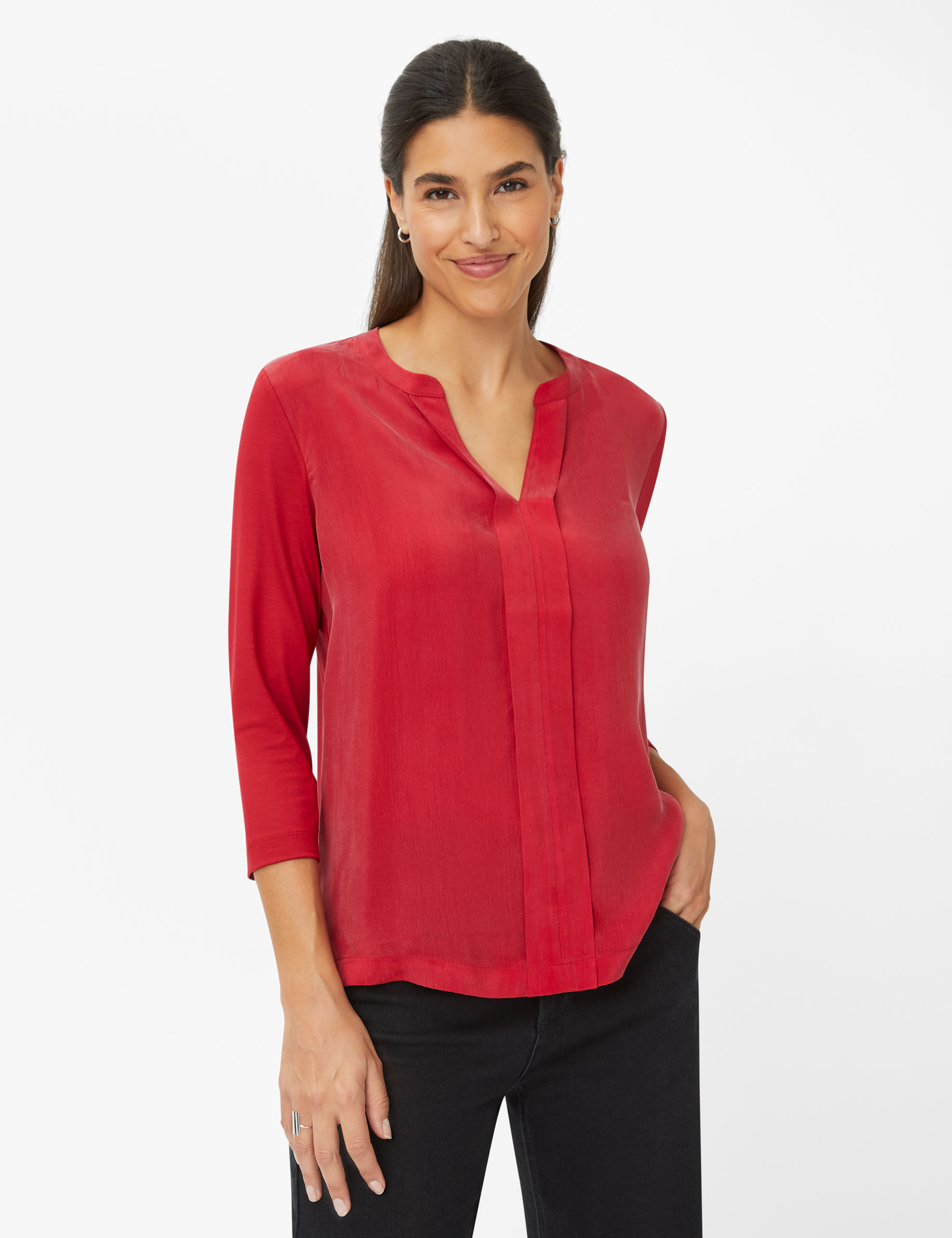 Women Style CLARISSA carmine  Model Front