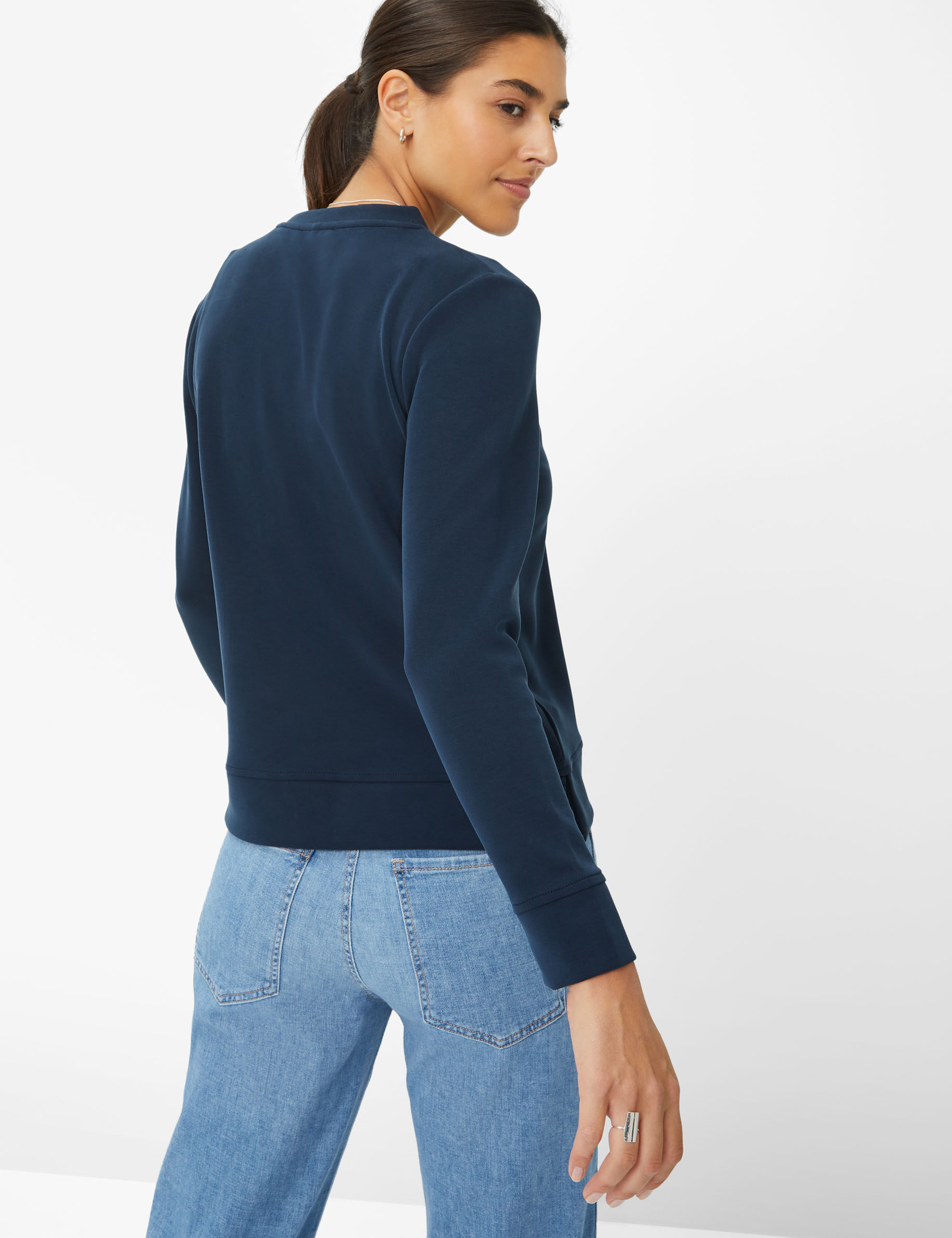 Women Style BO navy  Model back