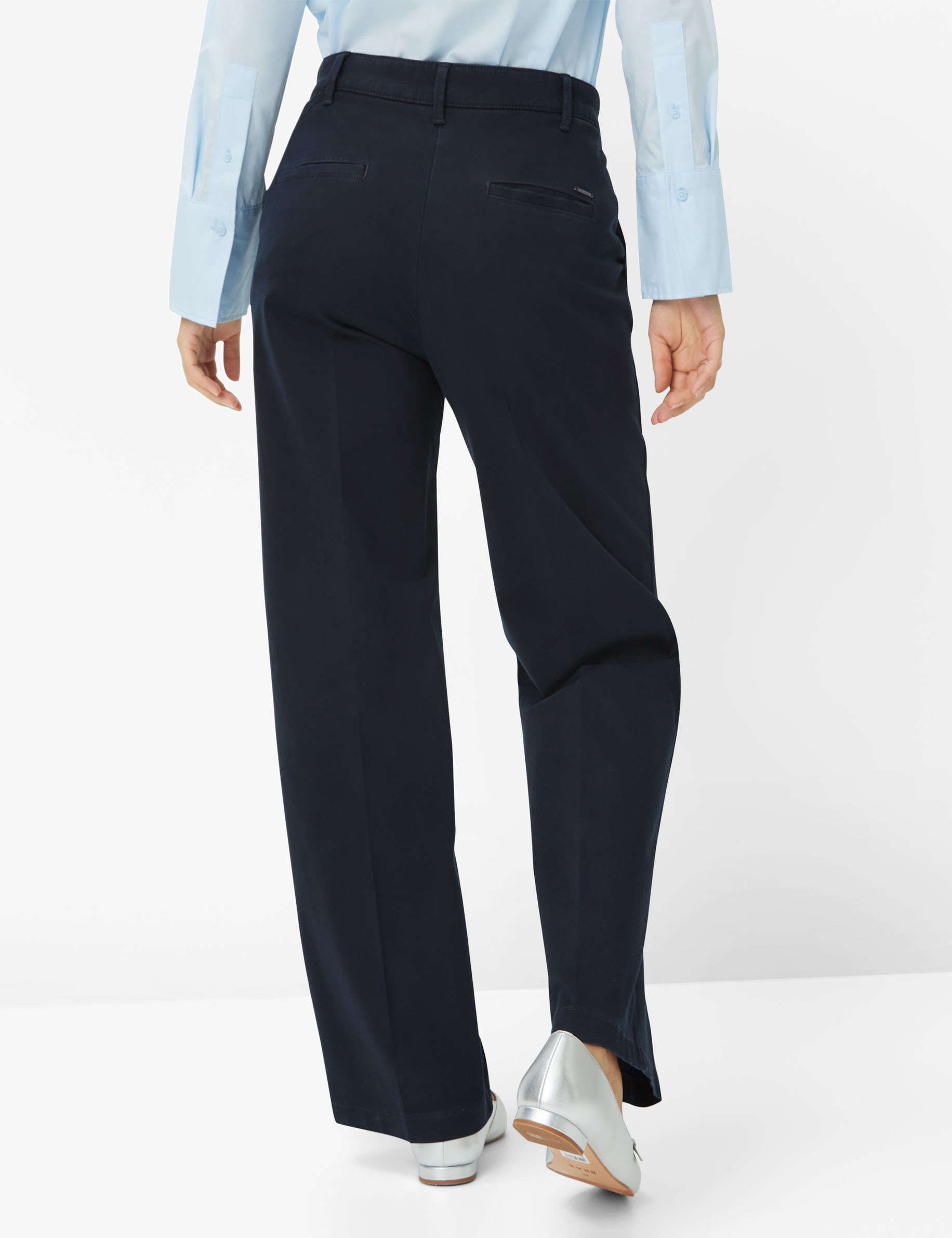 Women Style MAINE NAVY Wide Leg Model back