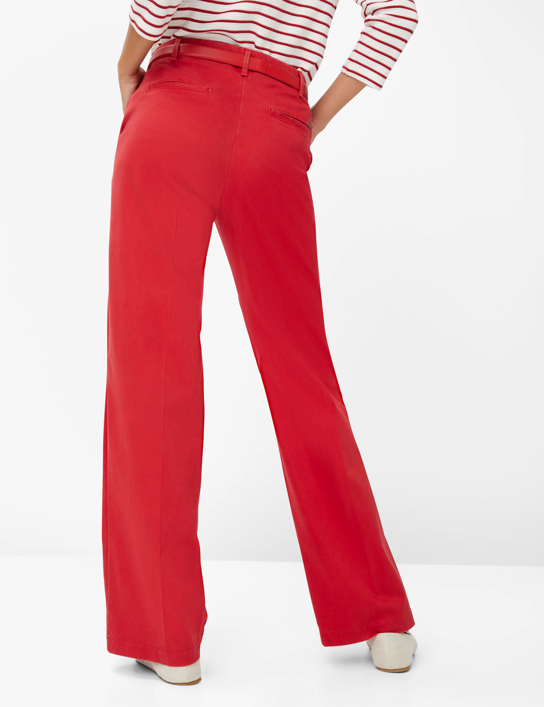 Women Style MAINE CARMINE Wide Leg Model back