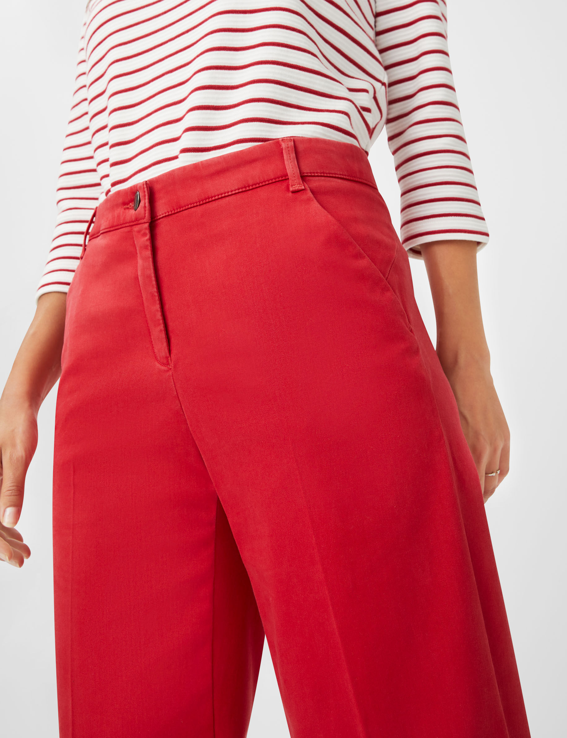 Women Style MAINE CARMINE Wide Leg Detail 2