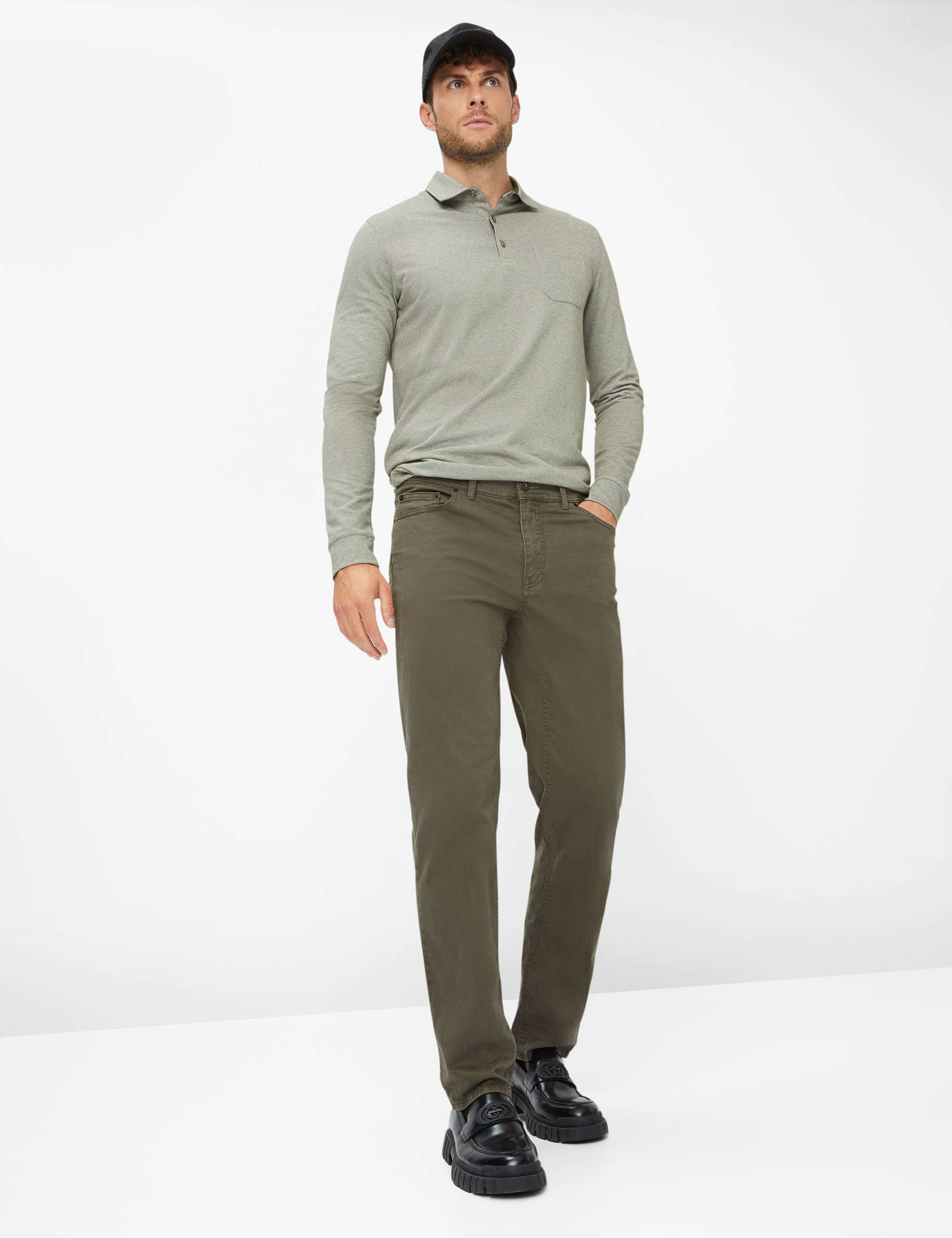 Men Style COOPER OLIVE Regular Fit Model Outfit